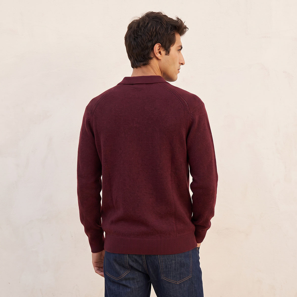 Splash Smart Collared Textured Sweater-men-clothing-sweatersandpullovers-image-4