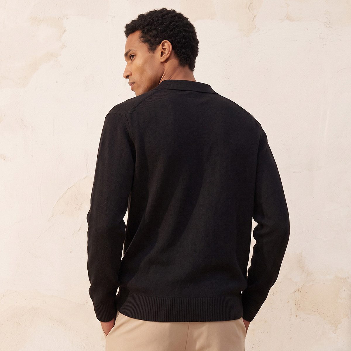 Splash Smart Collared Textured Sweater-men-clothing-sweatersandpullovers-image-3