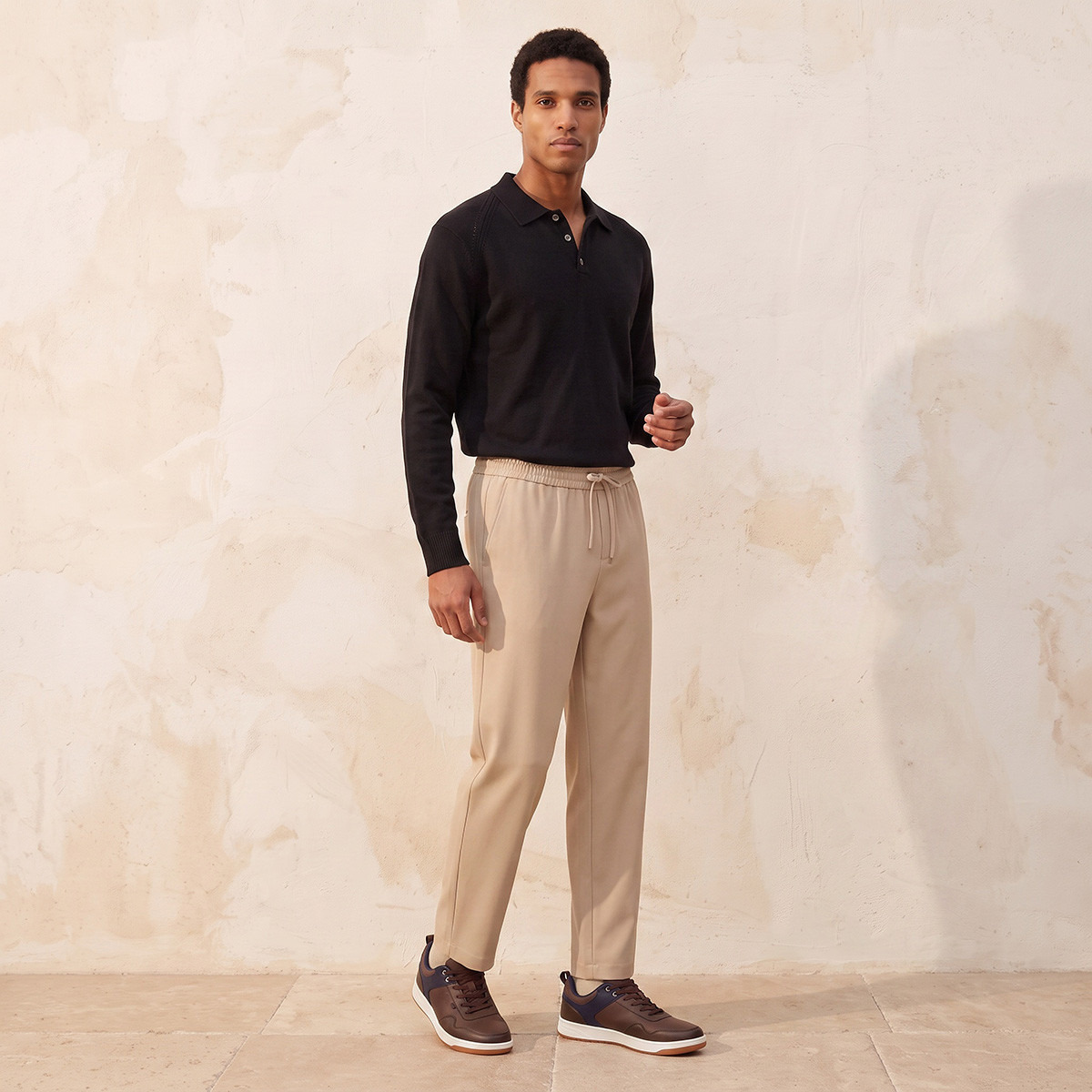 Splash Smart Collared Textured Sweater-men-clothing-sweatersandpullovers-image-4