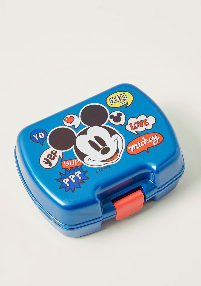 Disney Mickey Mouse Print Mini Snack Box - 600ml-Lunch Boxes-image-0