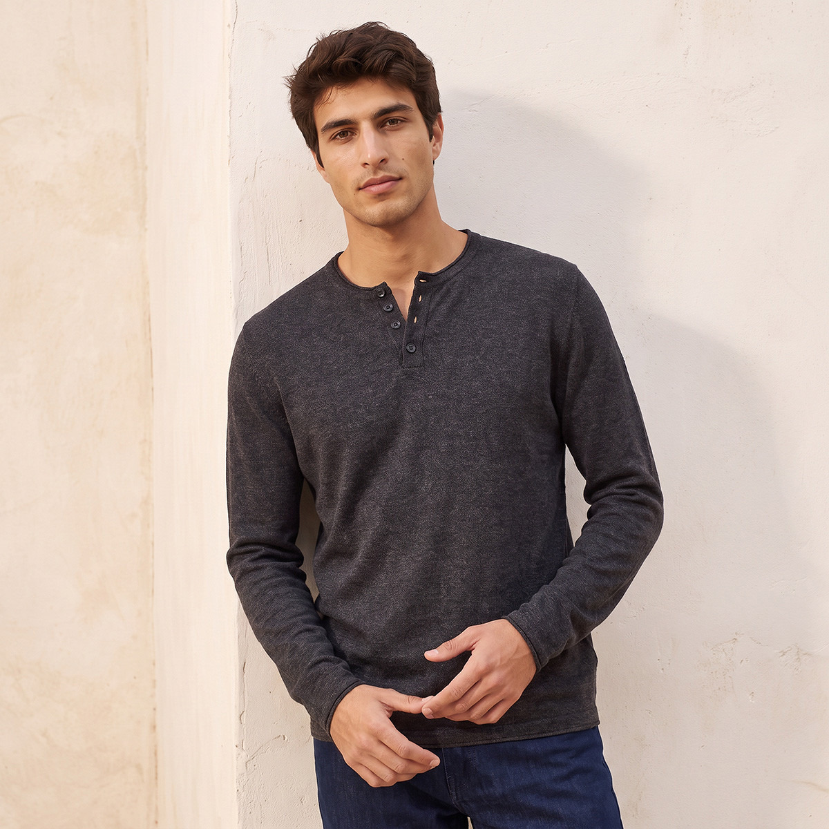سويتر بياقة هينلي من سبلاش سمارت-men-clothing-sweatersandpullovers-image-1
