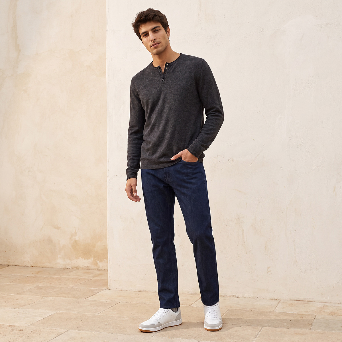 سويتر بياقة هينلي من سبلاش سمارت-men-clothing-sweatersandpullovers-image-2