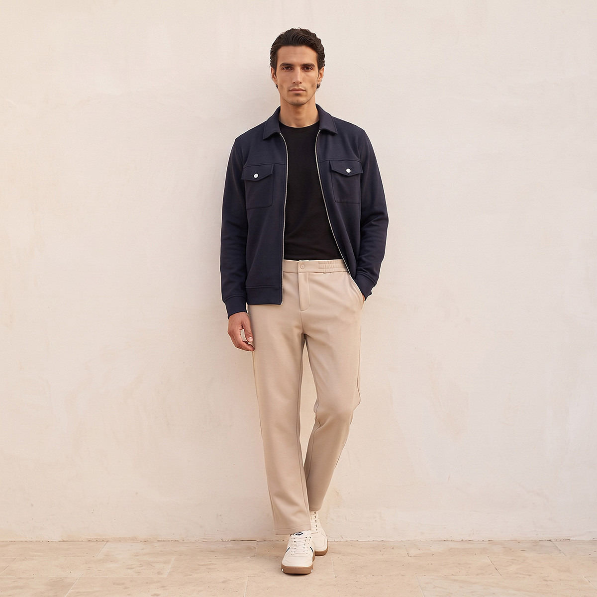 Splash Smart Regular Fit Trousers-men-clothing-trousersandchinos-trousers-image-2