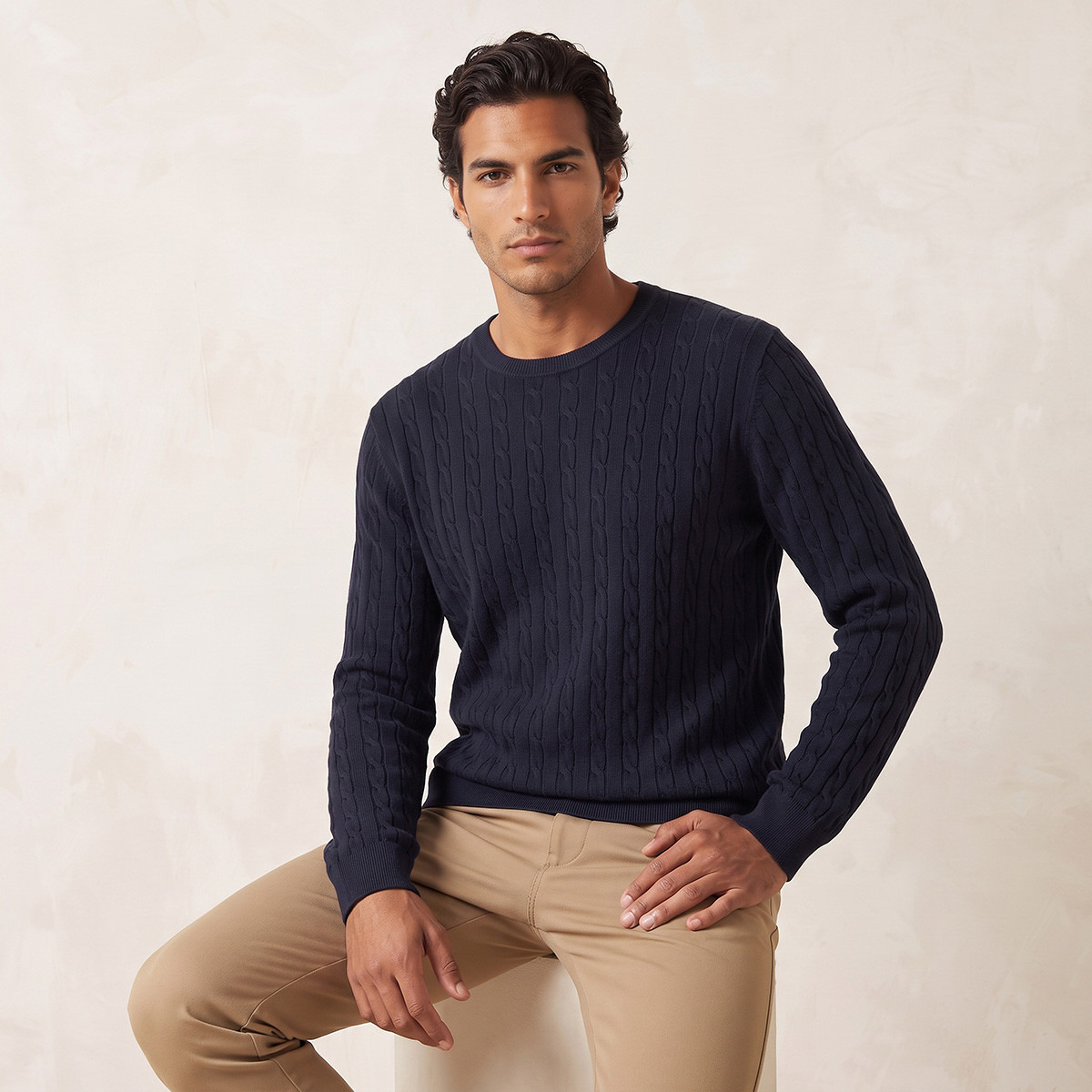 Splash Smart Cable Knit Crew Neck Sweater-men-clothing-sweatersandpullovers-image-5