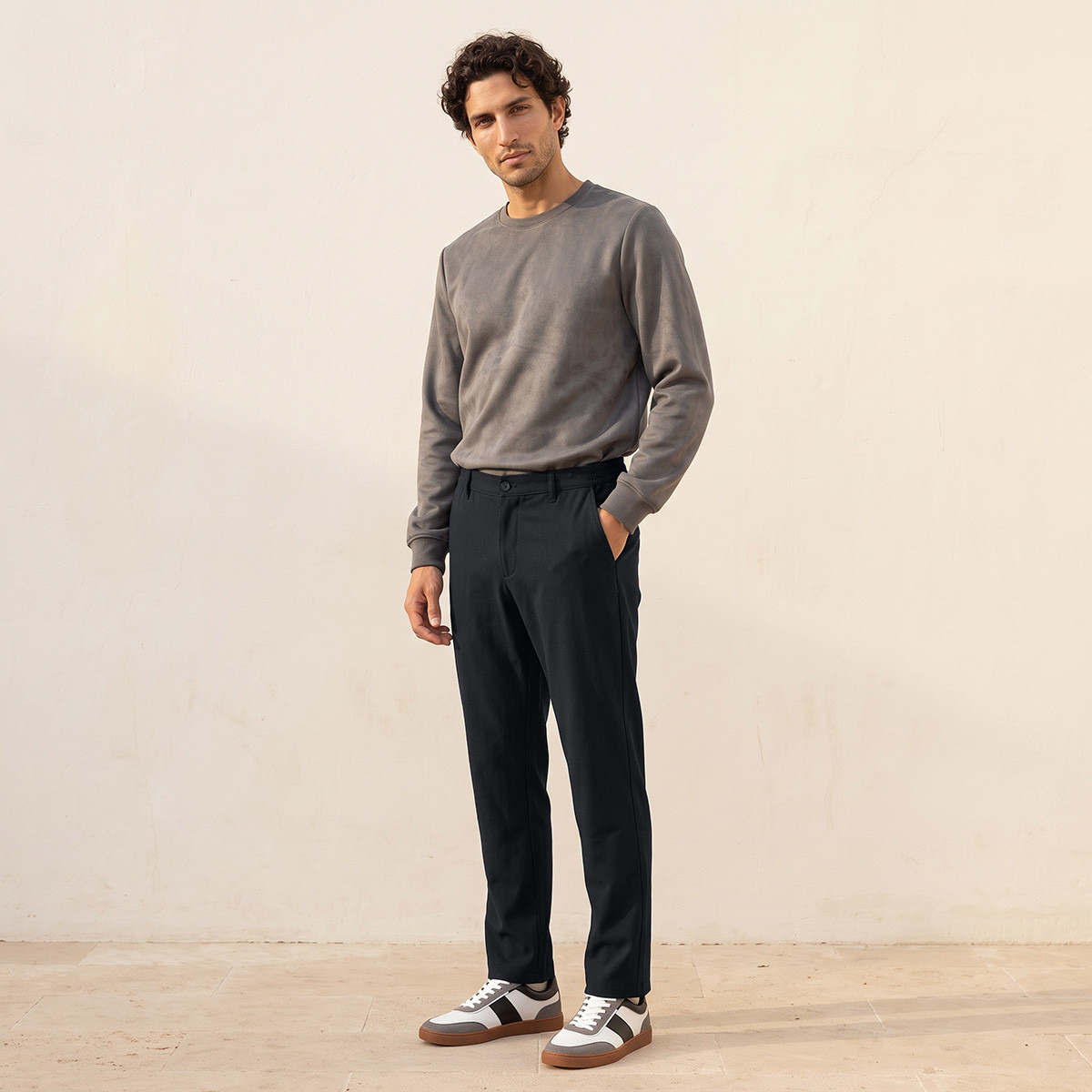 Splash Smart Regular Fit Trousers-men-clothing-bottoms-trousersandchinos-trousers-image-4