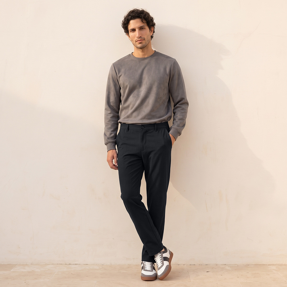Splash Smart Regular Fit Trousers-men-clothing-bottoms-trousersandchinos-trousers-image-5