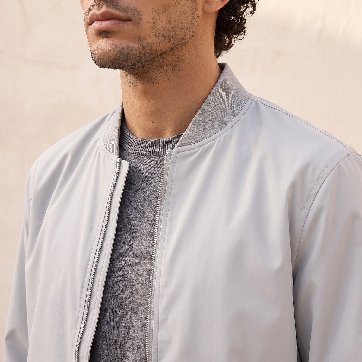 جاكيت منفوخ بجيوب جانبية من سمارت من سبلاش-men-clothing-jacketsandblazers-jackets-image-4