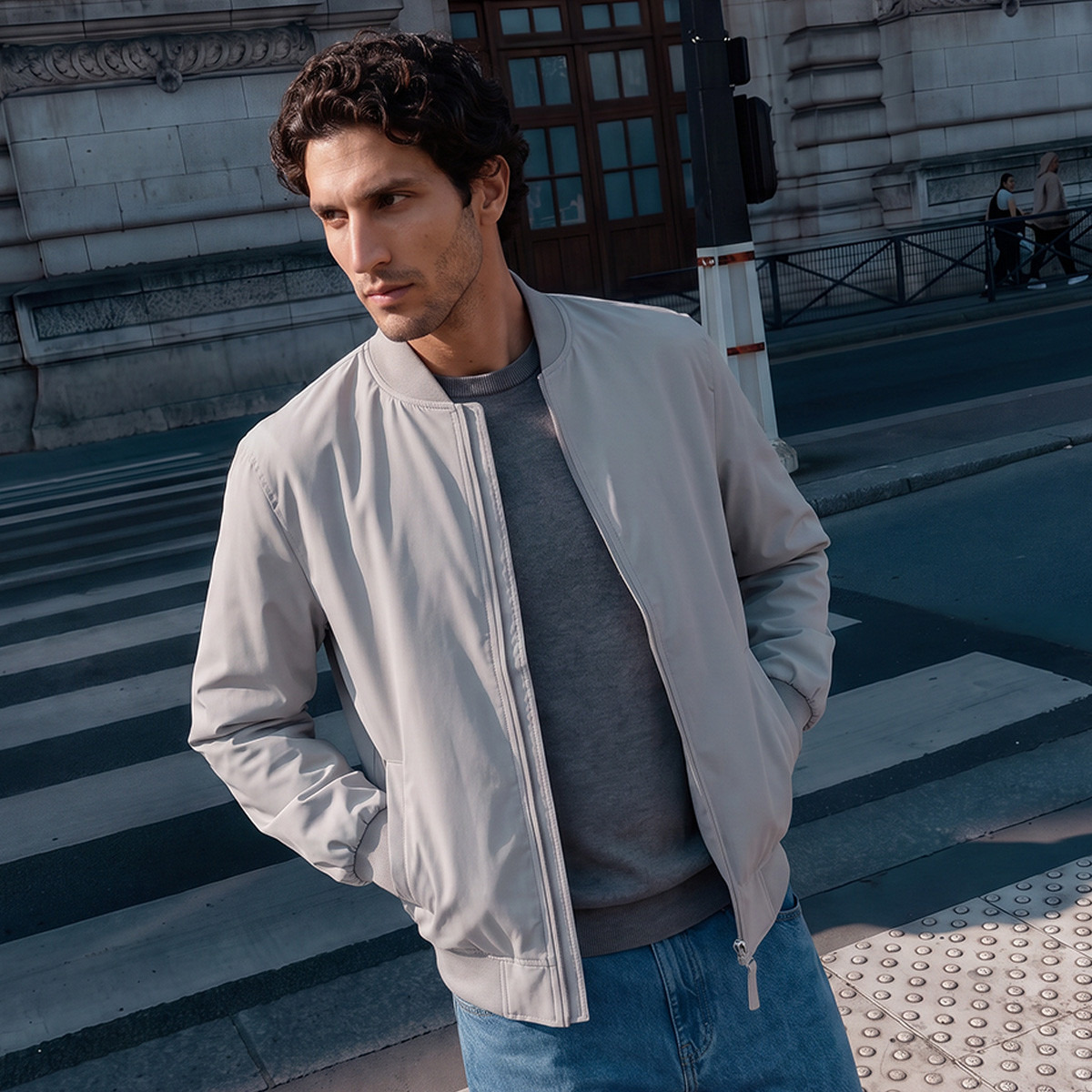 جاكيت منفوخ بجيوب جانبية من سمارت من سبلاش-men-clothing-jacketsandblazers-jackets-image-6