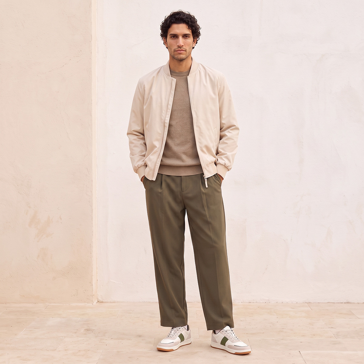 جاكيت منفوخ بجيوب جانبية من سمارت من سبلاش-men-clothing-jacketsandblazers-jackets-image-2