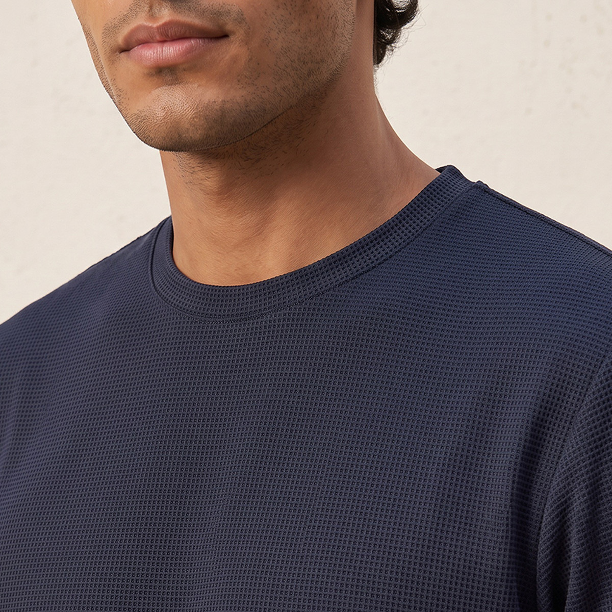 Love Pangolin Waffle Textured Crew Neck T-shirt-men-clothing-tshirtsandpolos-tshirts-image-6