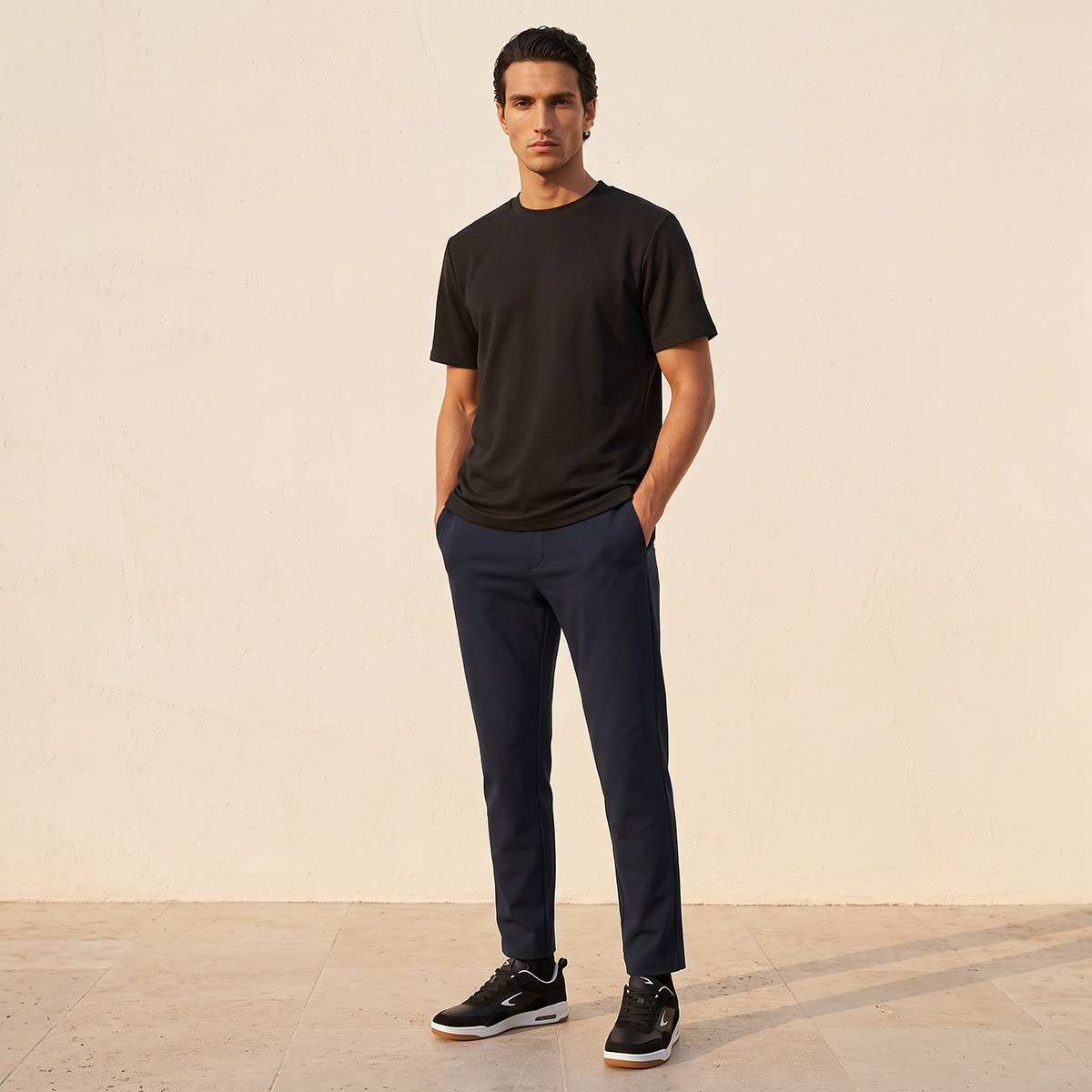 تيشيرت بارز الملمس بياقة دائرية من بانجولين لوف-men-clothing-tshirtsandpolos-tshirts-image-2