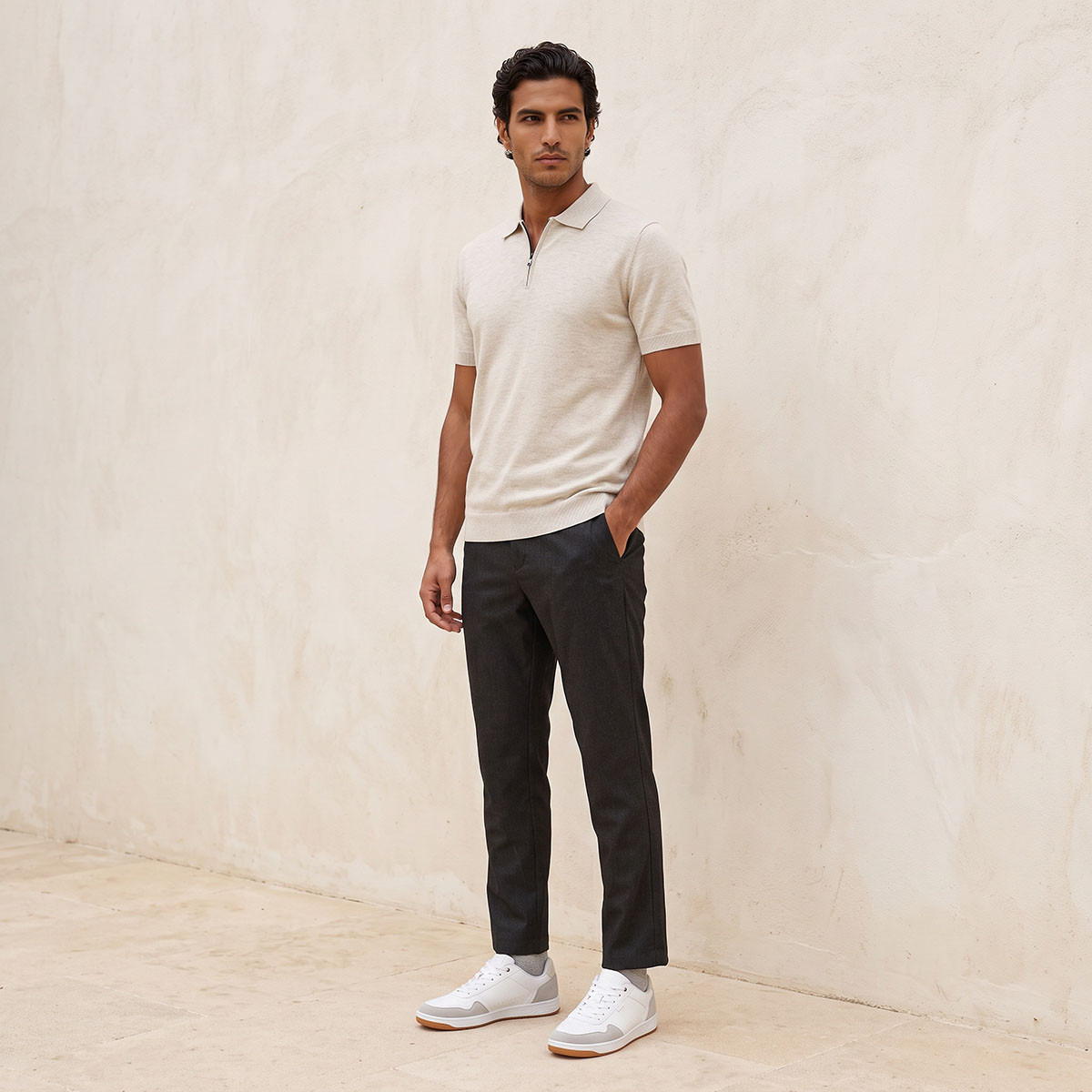 Splash Smart Polo T-shirt with Zip Closure-men-clothing-tshirtsandpolos-polos-image-3
