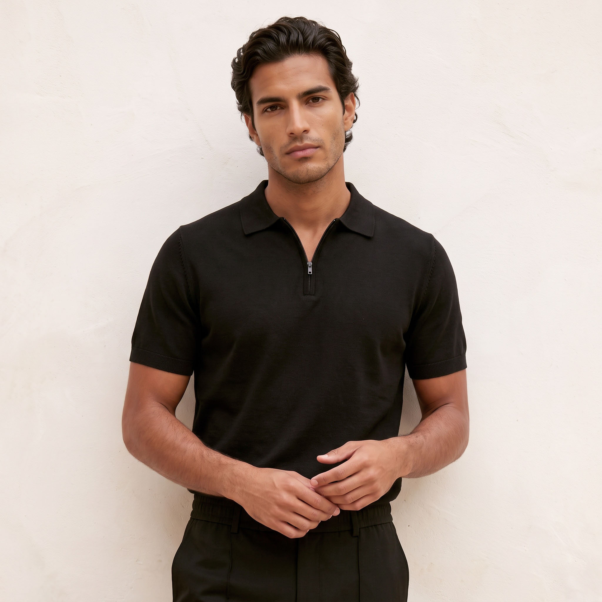 تيشيرت بولو بسحاب إغلاق من سبلاش سمارت-men-clothing-tshirtsandpolos-polos-image-2