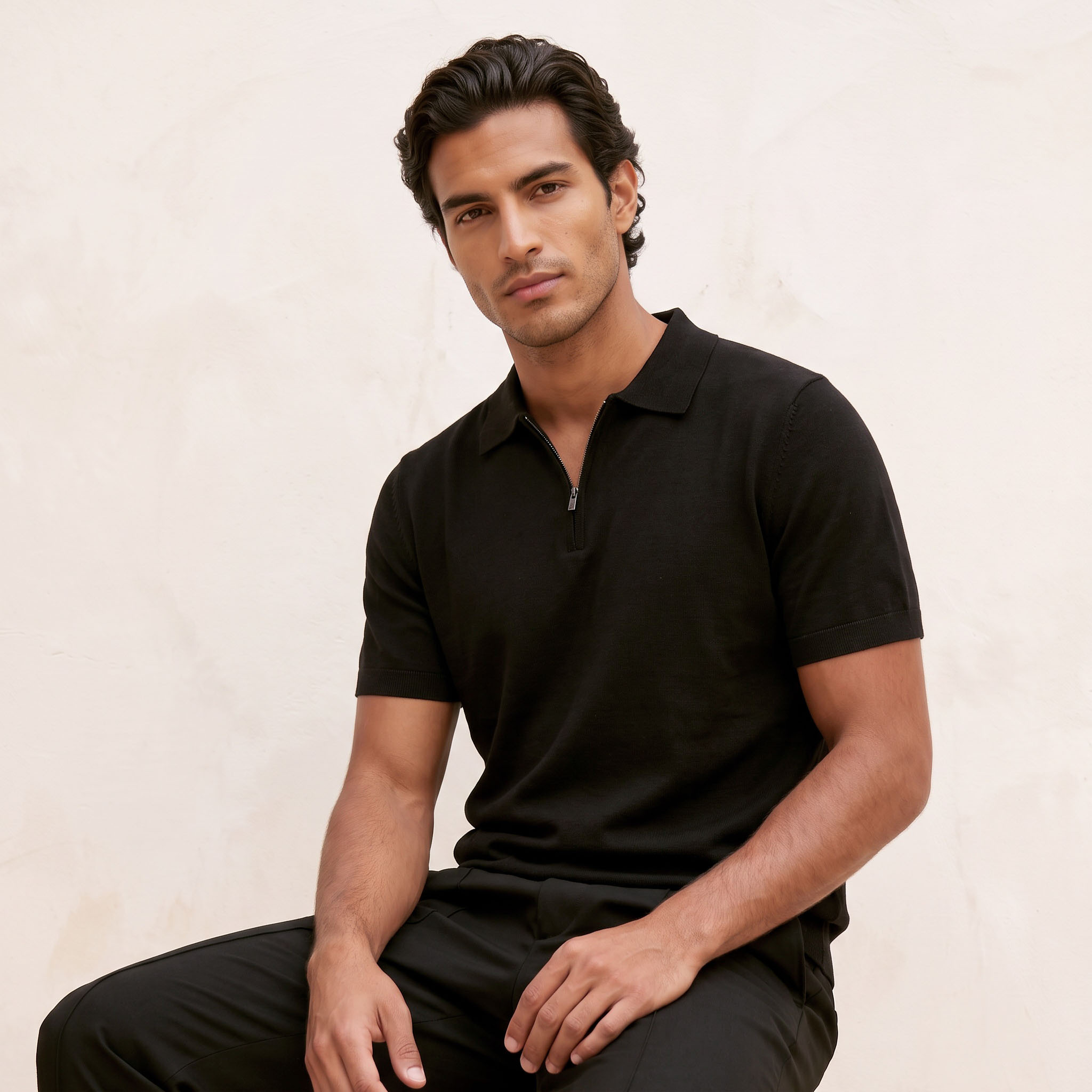 تيشيرت بولو بسحاب إغلاق من سبلاش سمارت-men-clothing-tshirtsandpolos-polos-image-5