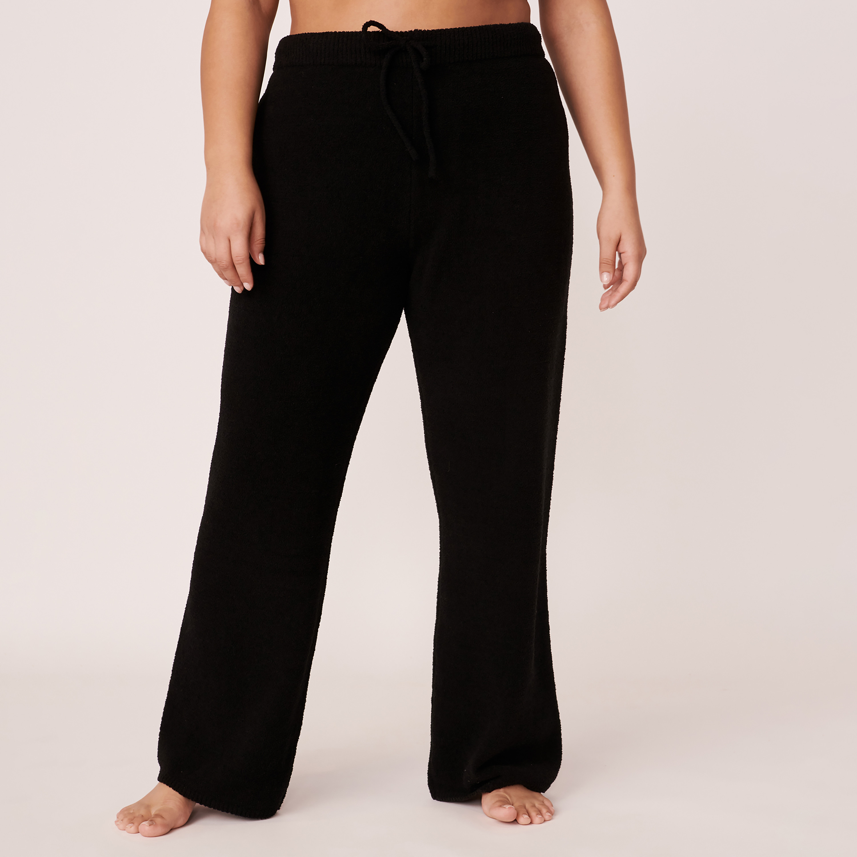 La Vie En Rose Women Black Plain Drawstring Pyjama-women-clothing-nightwear-pyjamas-bottoms-image-1