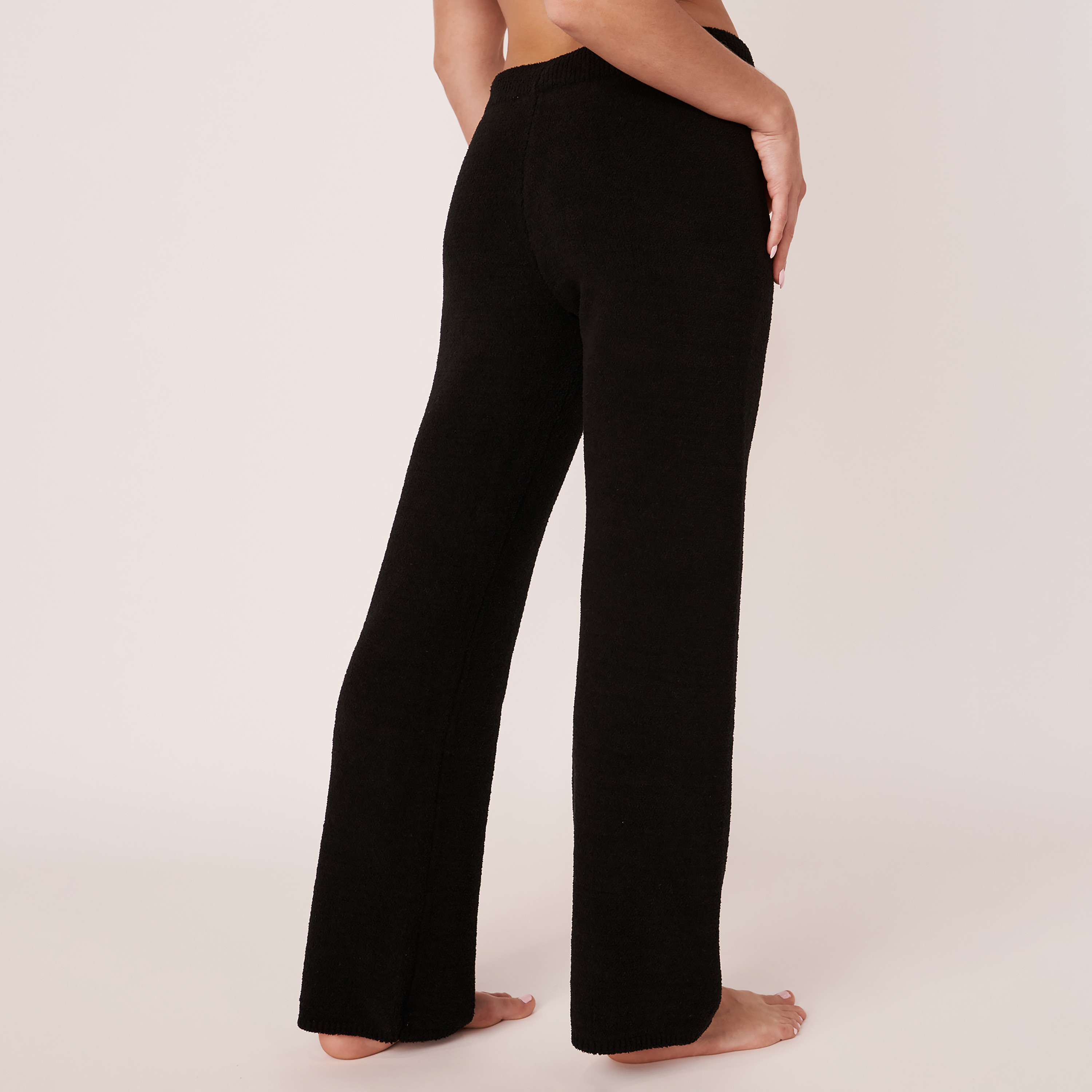 La Vie En Rose Women Black Plain Drawstring Pyjama-women-clothing-nightwear-pyjamas-bottoms-image-4