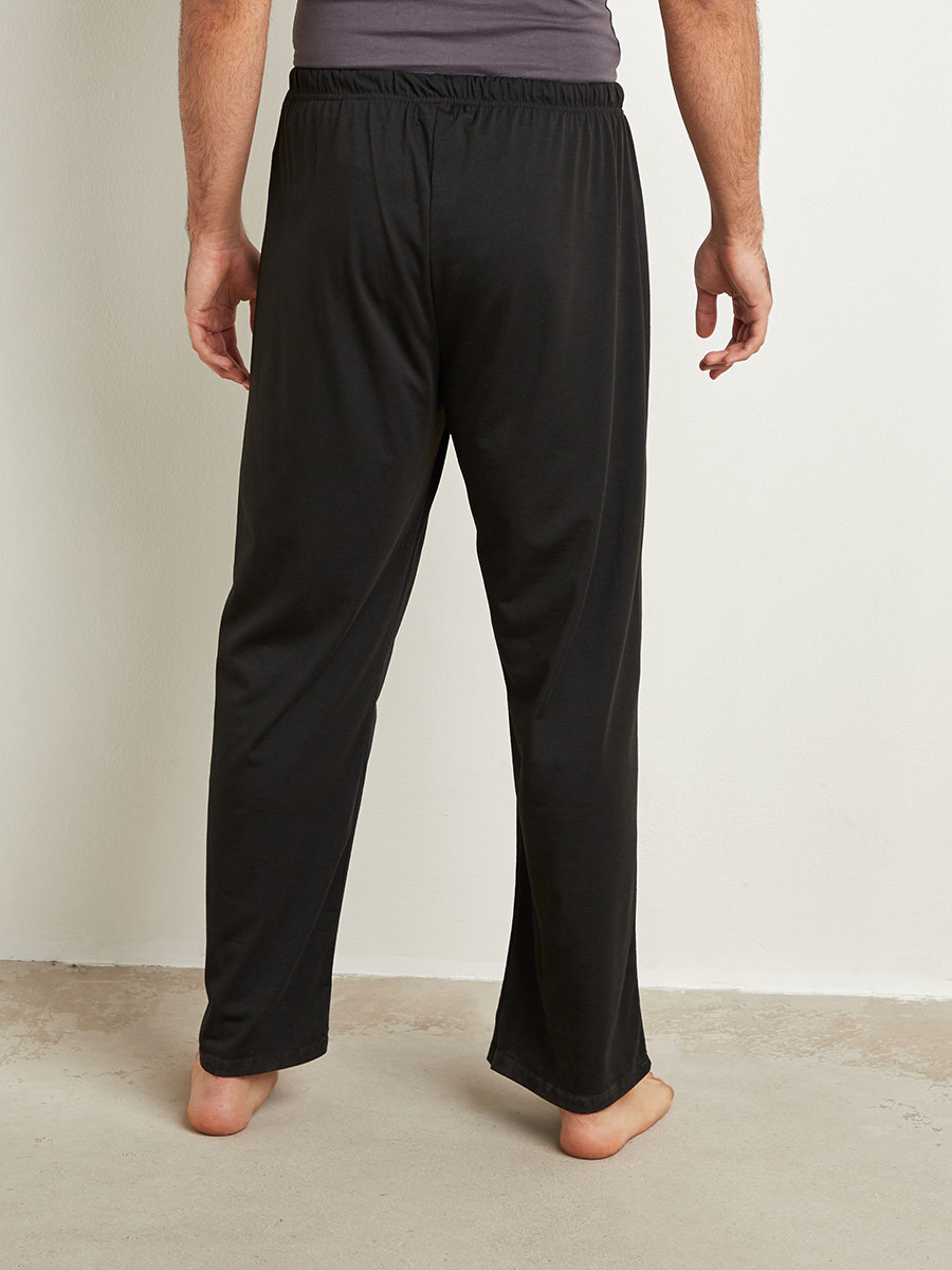بنطلون سادة بربطة خصر وقصة واسعة-men-clothing-nightwear-pyjamaandshorts-image-3