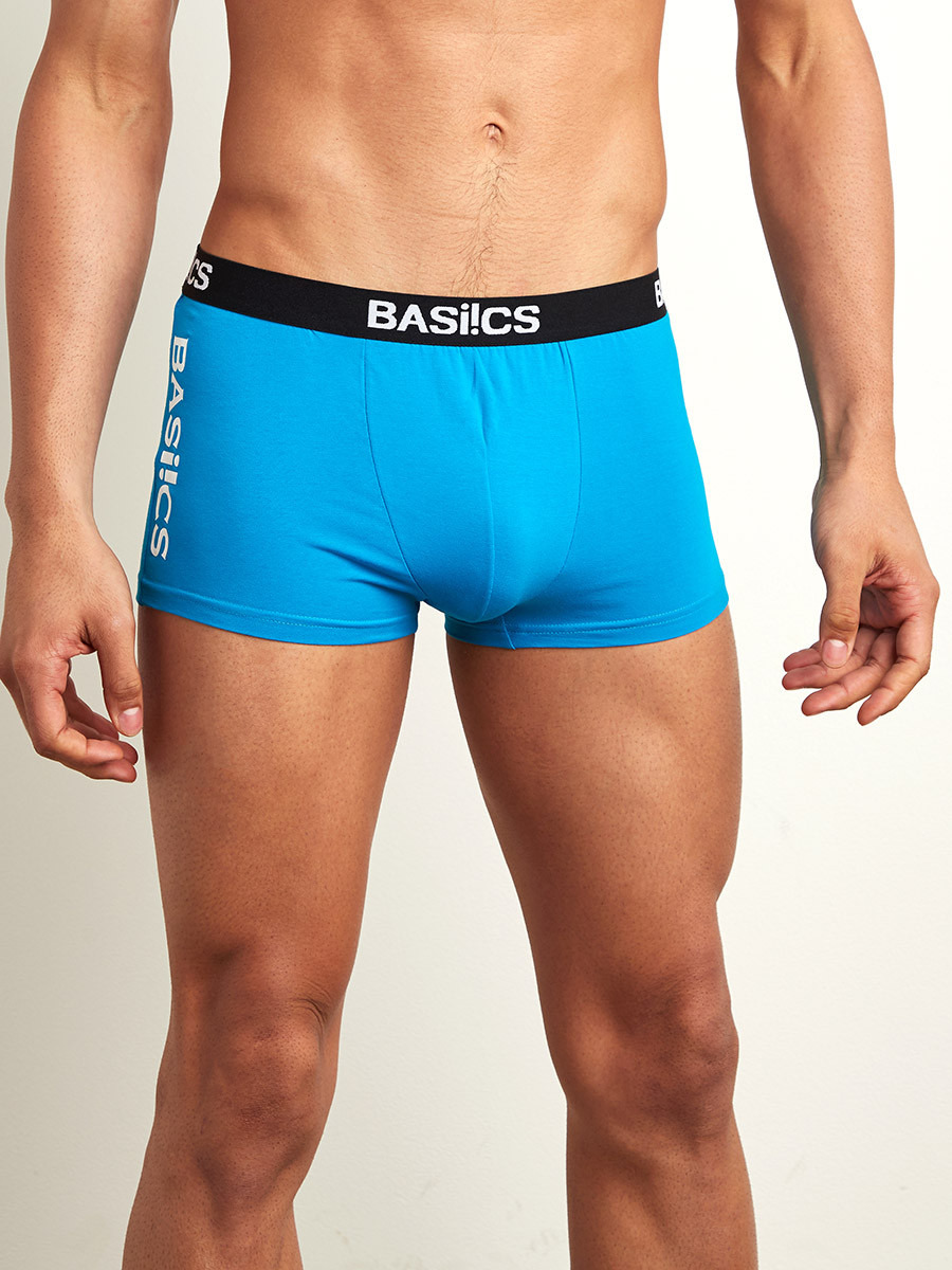 Styli Pack of 3 - Cotton Printed Logo Detail Elasticated Waistband Trunks-men-clothing-innerwear-underwear-image-2