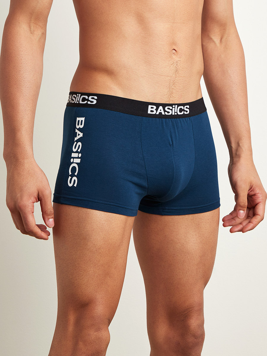 Styli Pack of 3 - Cotton Printed Logo Detail Elasticated Waistband Trunks-men-clothing-innerwear-underwear-image-6