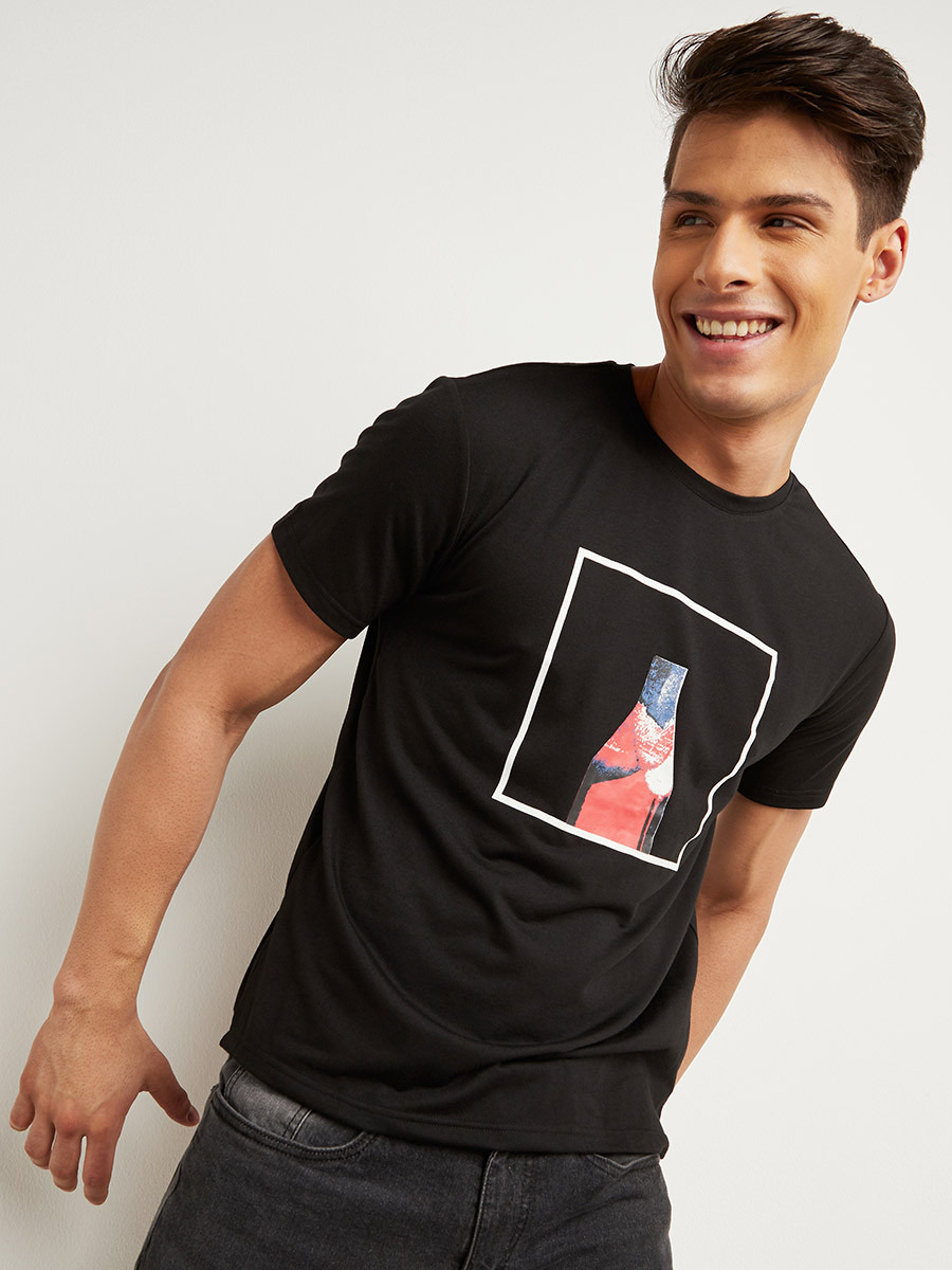 تيشيرت مطبوع بقصة واسعة-men-clothing-tshirtsandpolos-tshirts-image-1