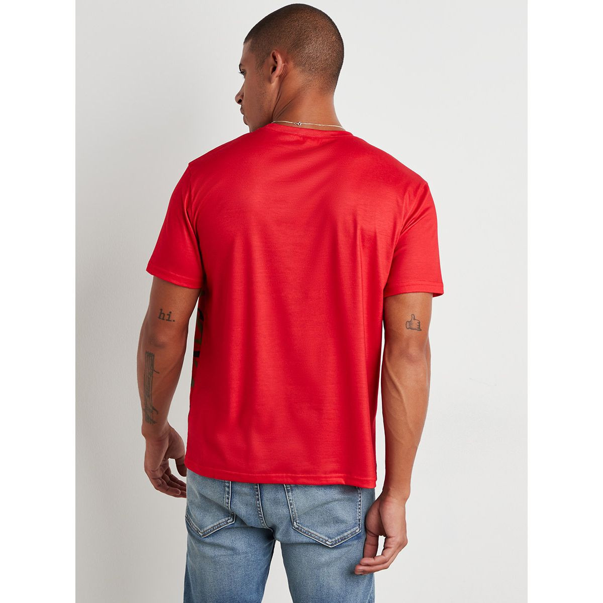 Styli Camo Slogan Printed Round Neck T-shirt with Short Sleeves-men-clothing-tshirtsandpolos-tshirts-image-4