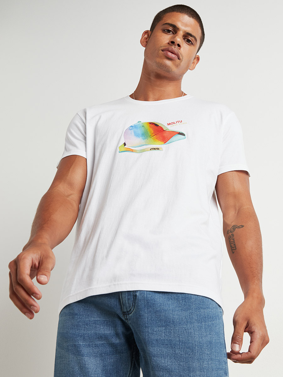 Styli Cap Graphic Printed Regular Fit T-shirt-men-clothing-tshirtsandpolos-tshirts-image-1