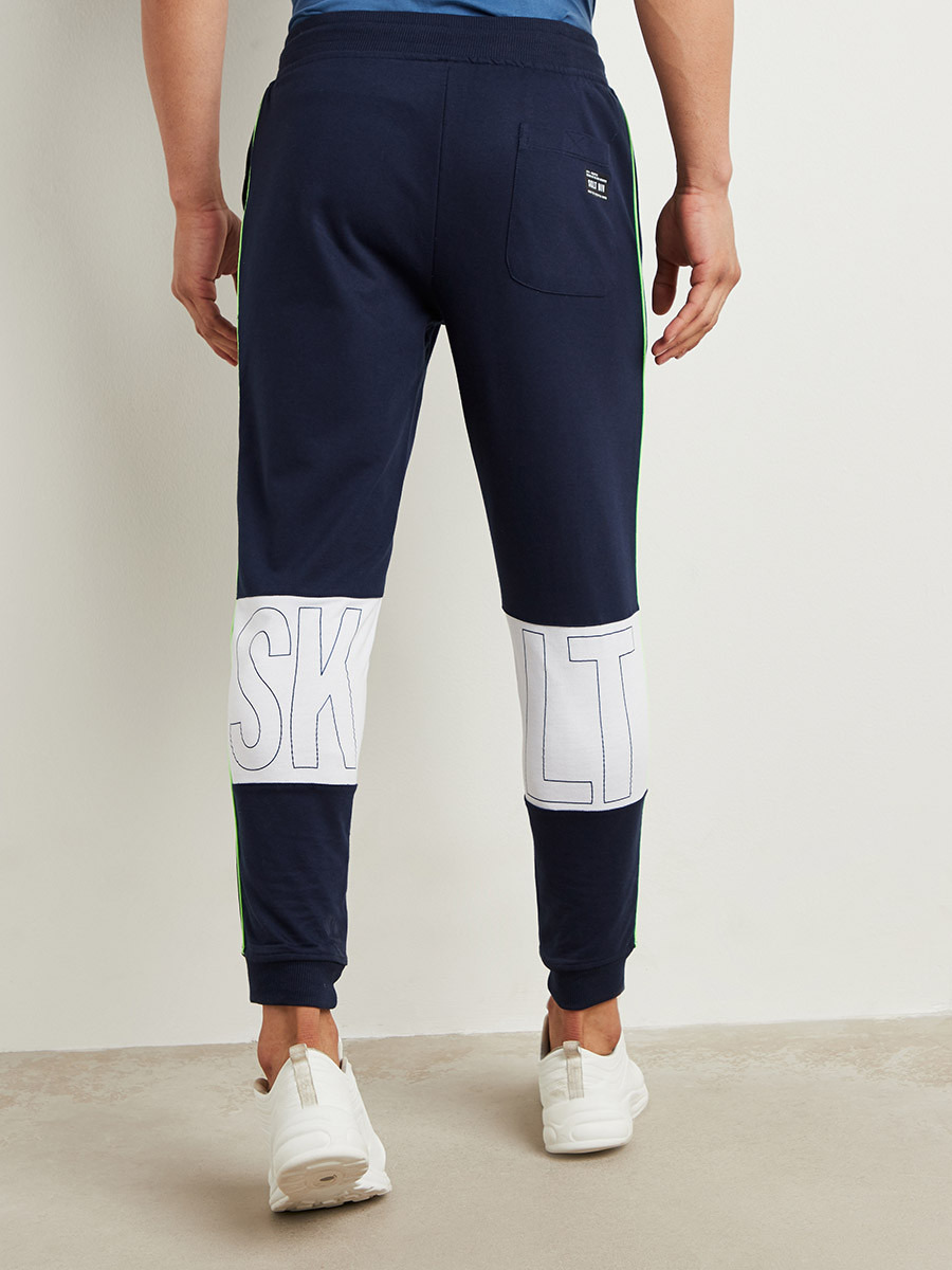 Styli Contrast Trim Cuffed Joggers with Side Pocket-men-clothing-bottoms-joggers-image-5