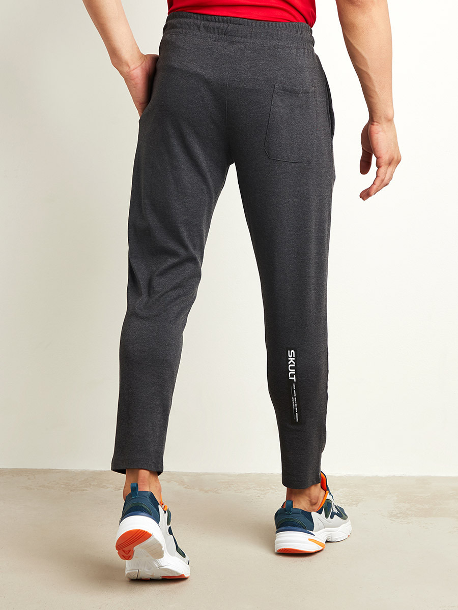 Styli Printed Panel Tapping Detail Joggers with Side Pocket-men-clothing-bottoms-joggers-image-4