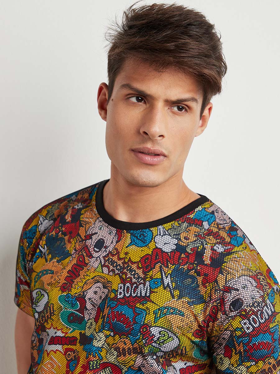تيشيرت مطبوع بتفاصيل شبكية-men-clothing-tshirtsandpolos-tshirts-image-3