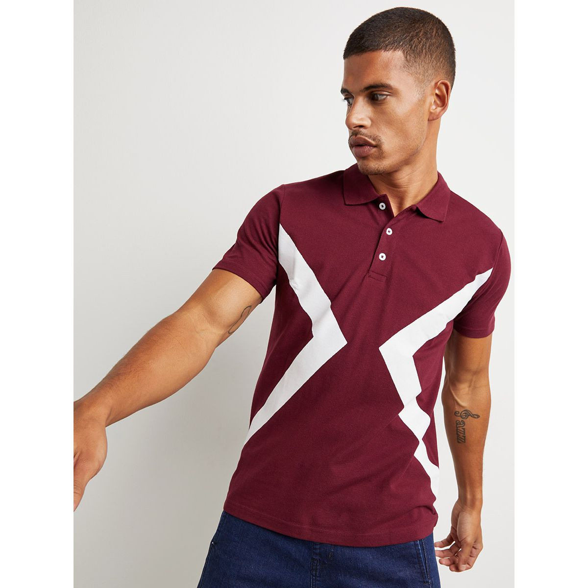 تيشيرت مطبوع بتصميم بولو من ستايلي-men-clothing-tshirtsandpolos-tshirts-image-1