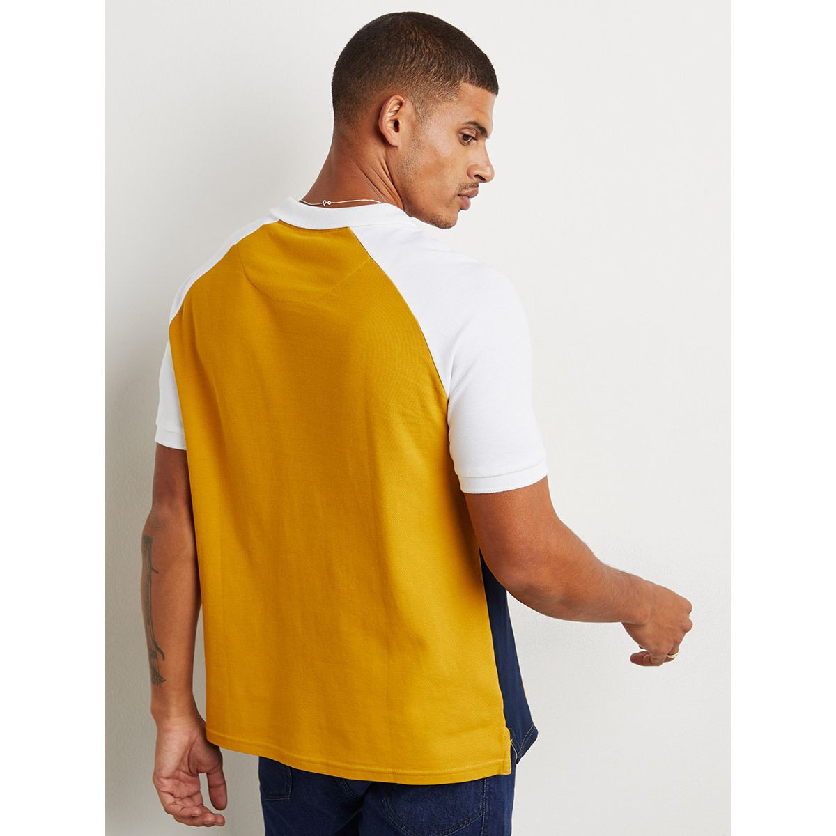 Styli Colorblock Raglan Sleeves Polo Neck T-Shirt-men-clothing-tshirtsandpolos-tshirts-image-4