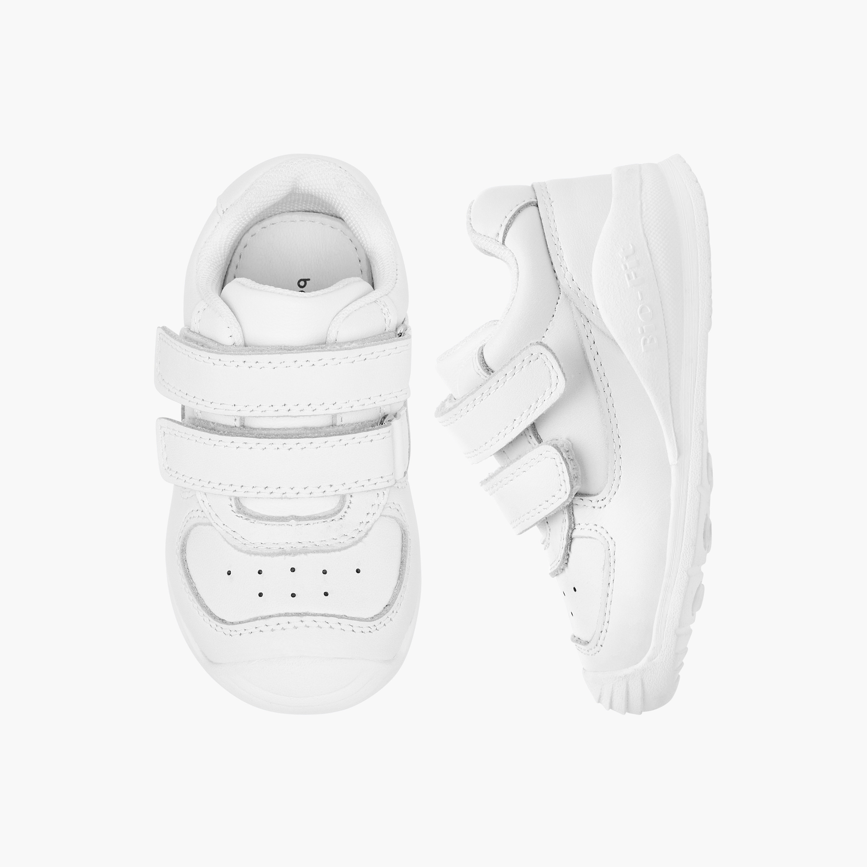 Barefeet Textured Sneakers with Hook and Loop Closure-boys-shoes-schoolshoes-image-6