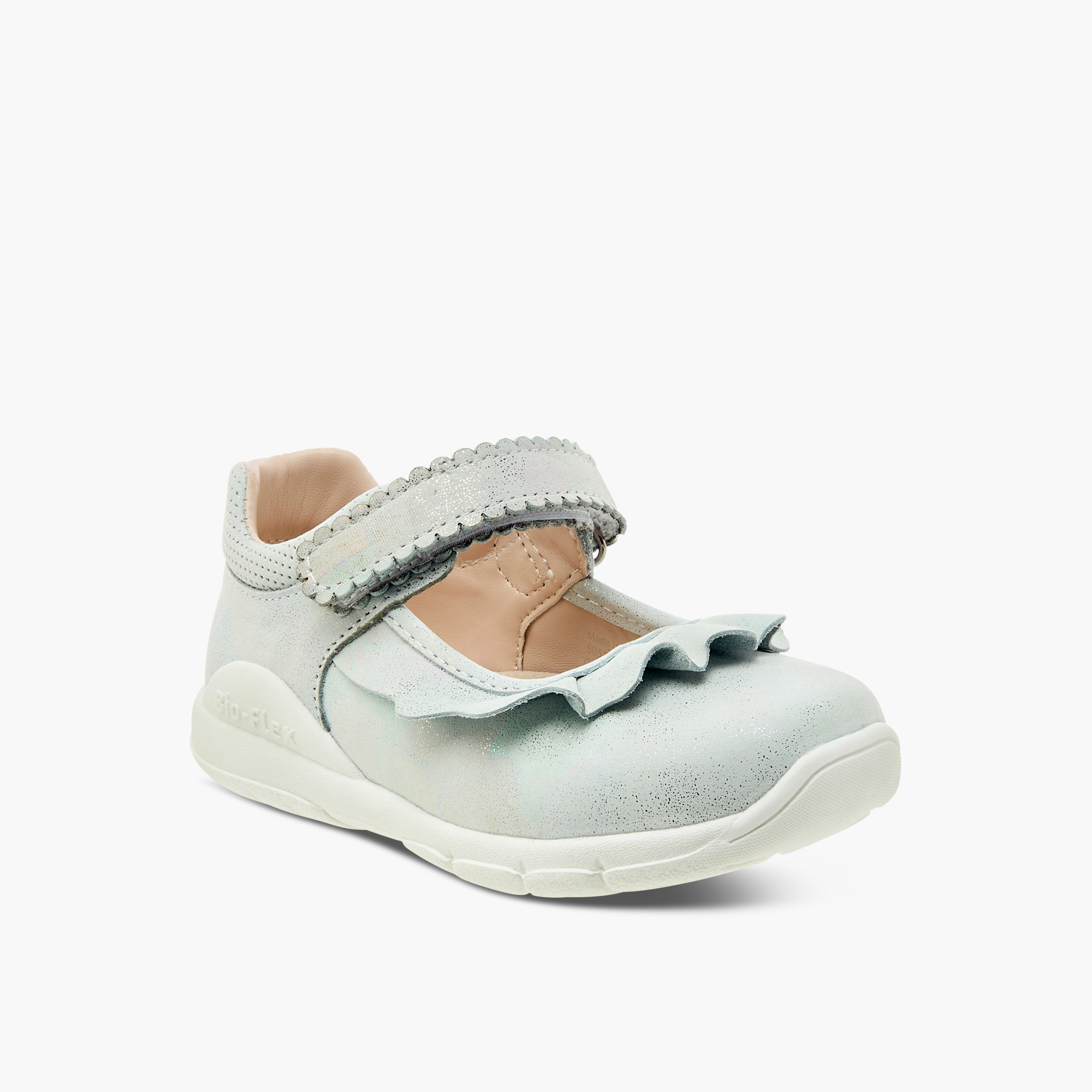 حذاء ماري جين بارز الملمس بشريط إغلاق لاصق من جونيورز-girls-shoes-maryjanes-image-2