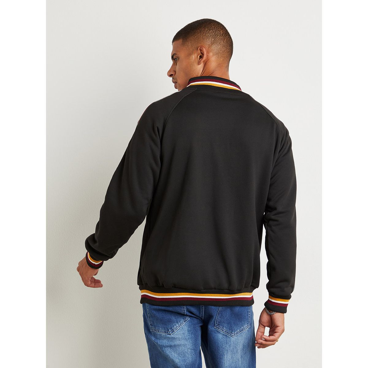 Styli Contrast Stripe Zip Up Jacket-men-clothing-jacketsandblazers-jackets-image-5