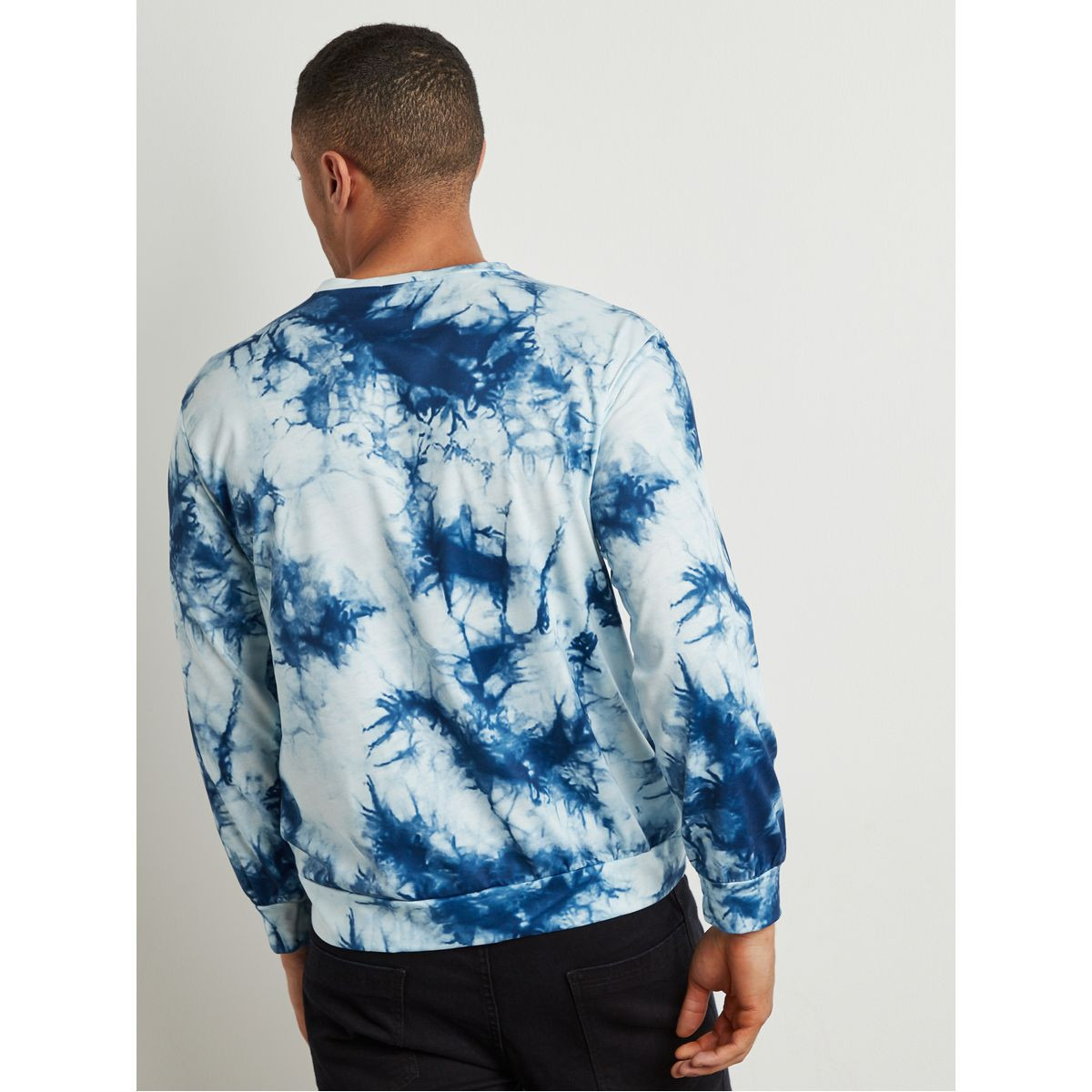 Styli Tie and Dye Round Neck Sweatshirt-men-winterwear-hoodiesandsweatshirts-image-4