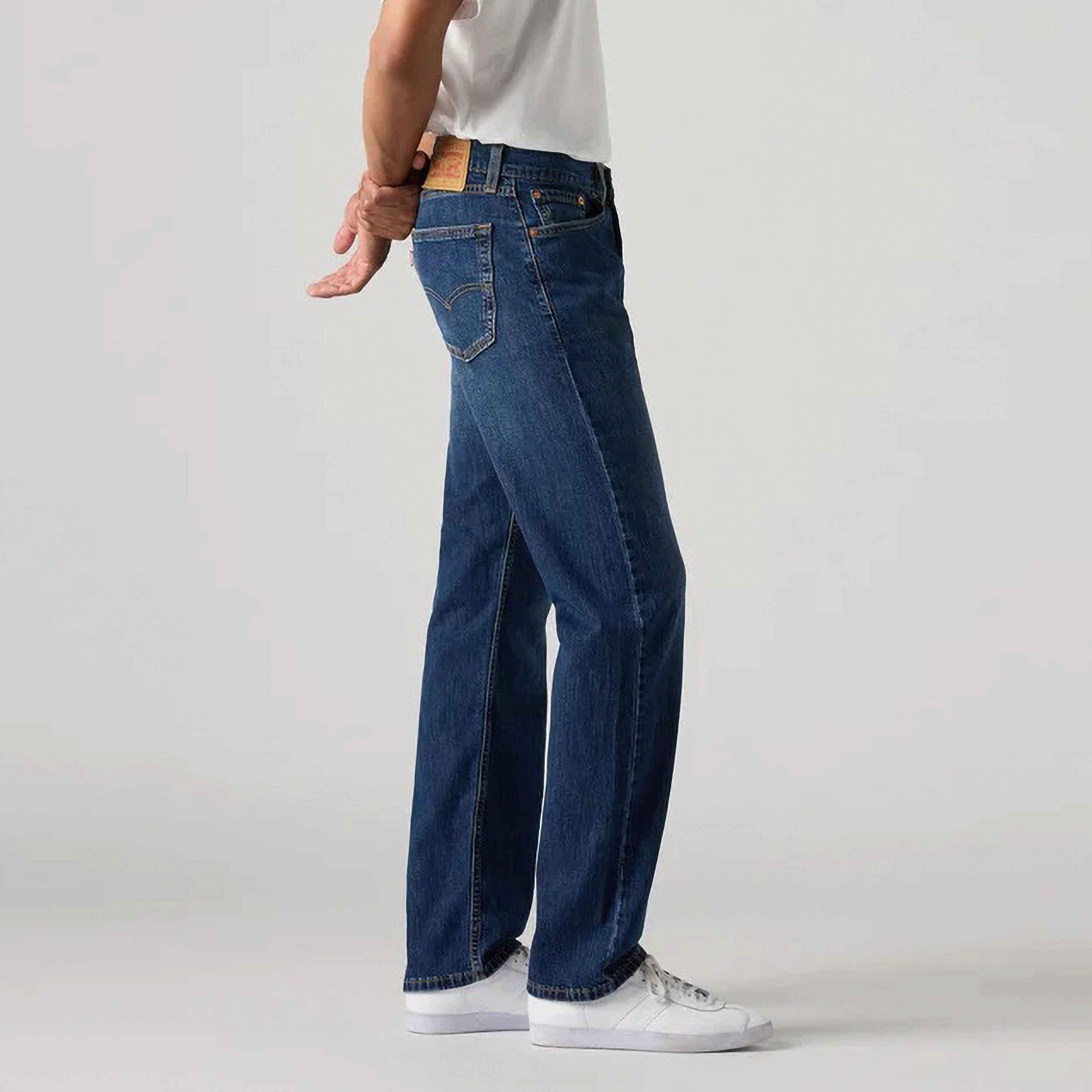Levi's 505 Regular Fit Blue 5 Pocket Men's Jeans Inseam 32-men-clothing-bottoms-jeans-image-4