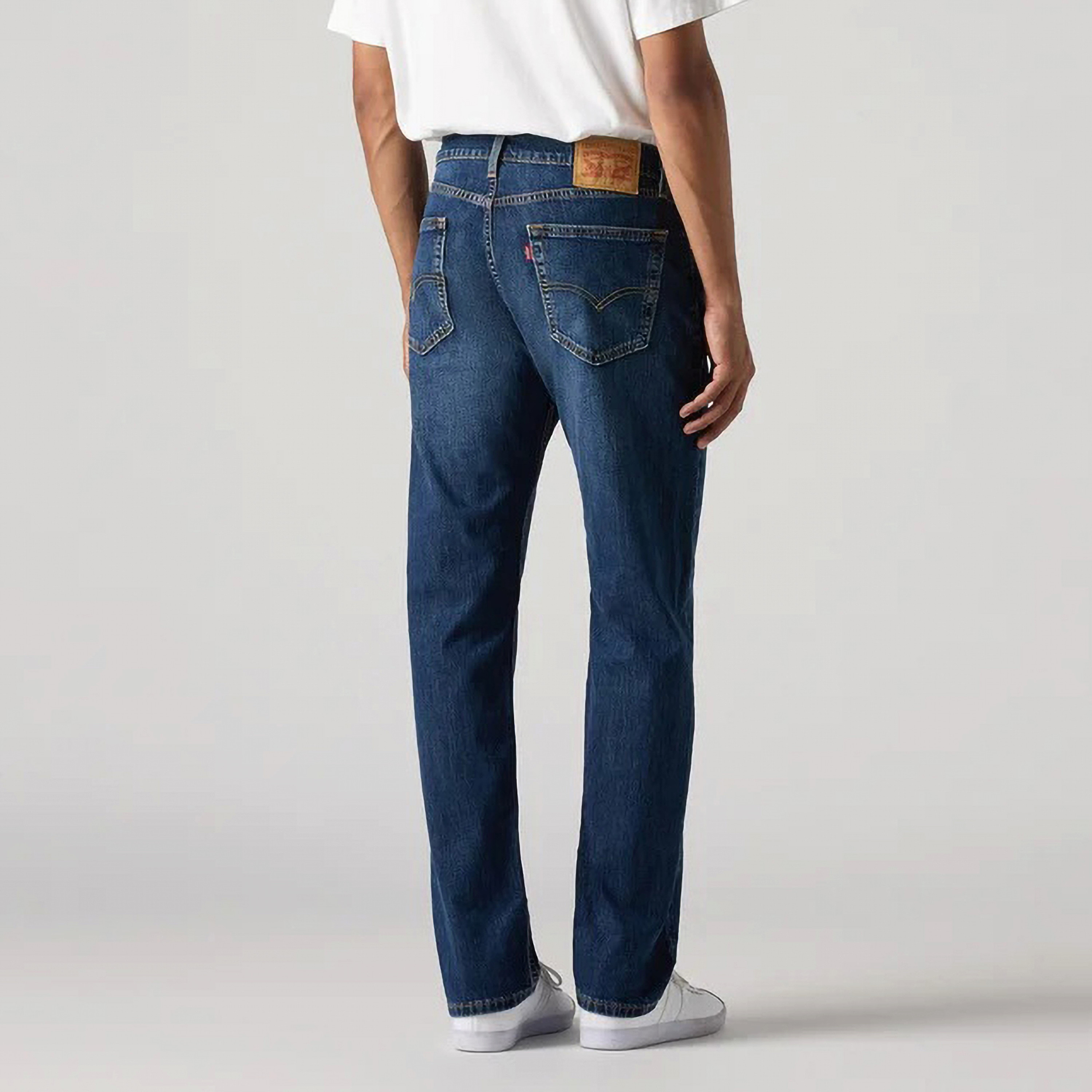 Levi's 505 Regular Fit Blue 5 Pocket Men's Jeans Inseam 32-men-clothing-bottoms-jeans-image-5
