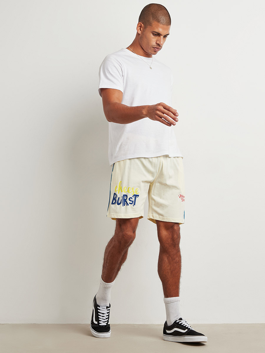 Styli Cheese Burst Printed Casual Jersey Shorts-men-clothing-bottoms-shorts-image-2