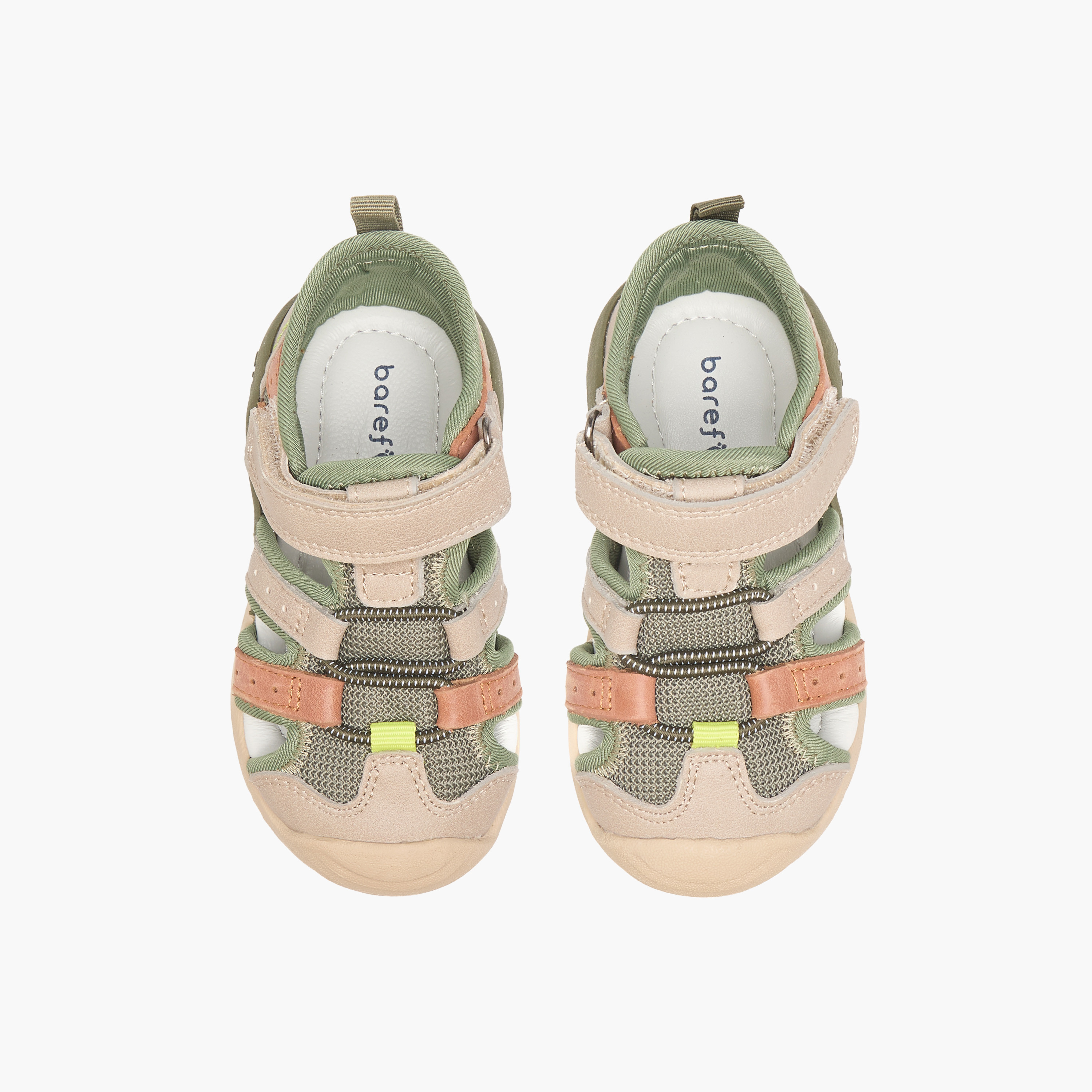 Barefeet Cut Out Detail Sandals with Hook and Loop Closure-boys-shoes-sandals-image-1