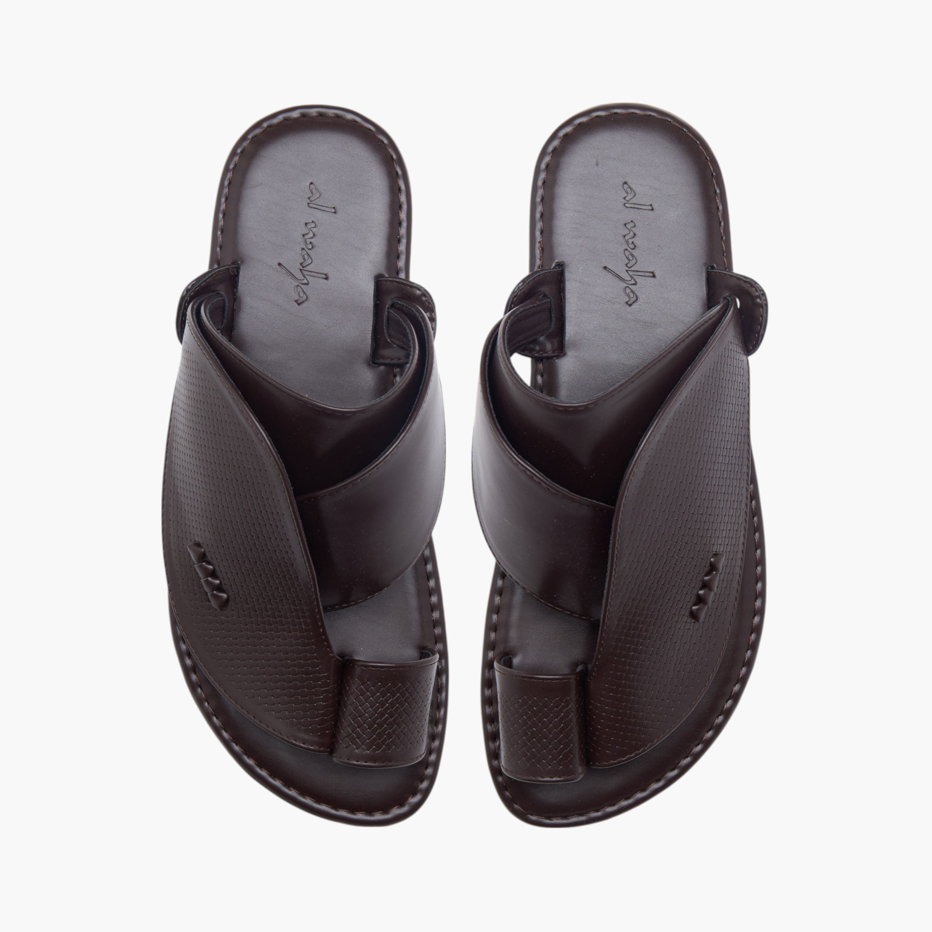 Al Waha Textured Slip-On Arabic Sandals-men-shoes-sandals-image-5