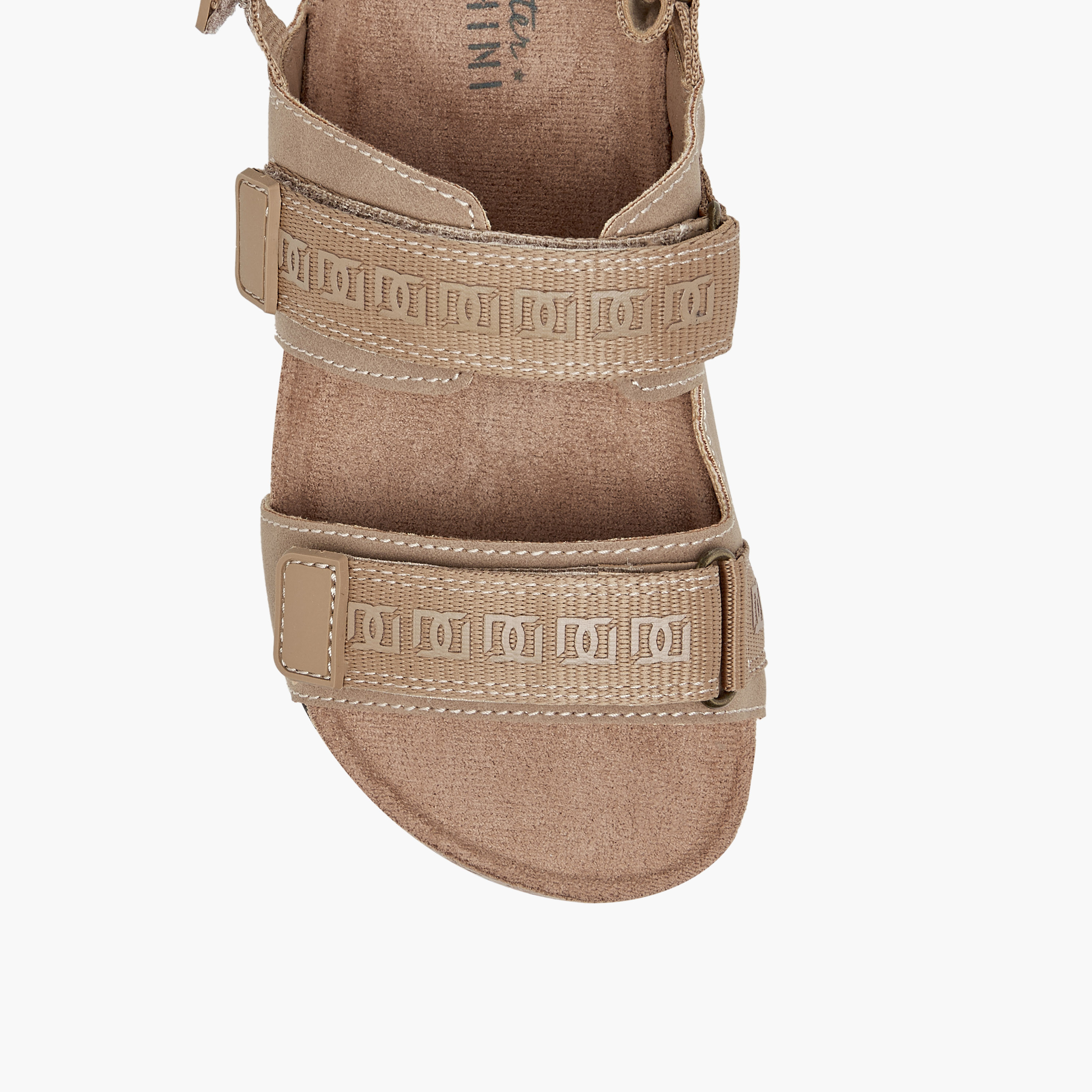 صندل بملمس مونوجرام بارز وشريط إغلاق لاصق من مستر دوتشيني-boys-shoes-sandals-image-3