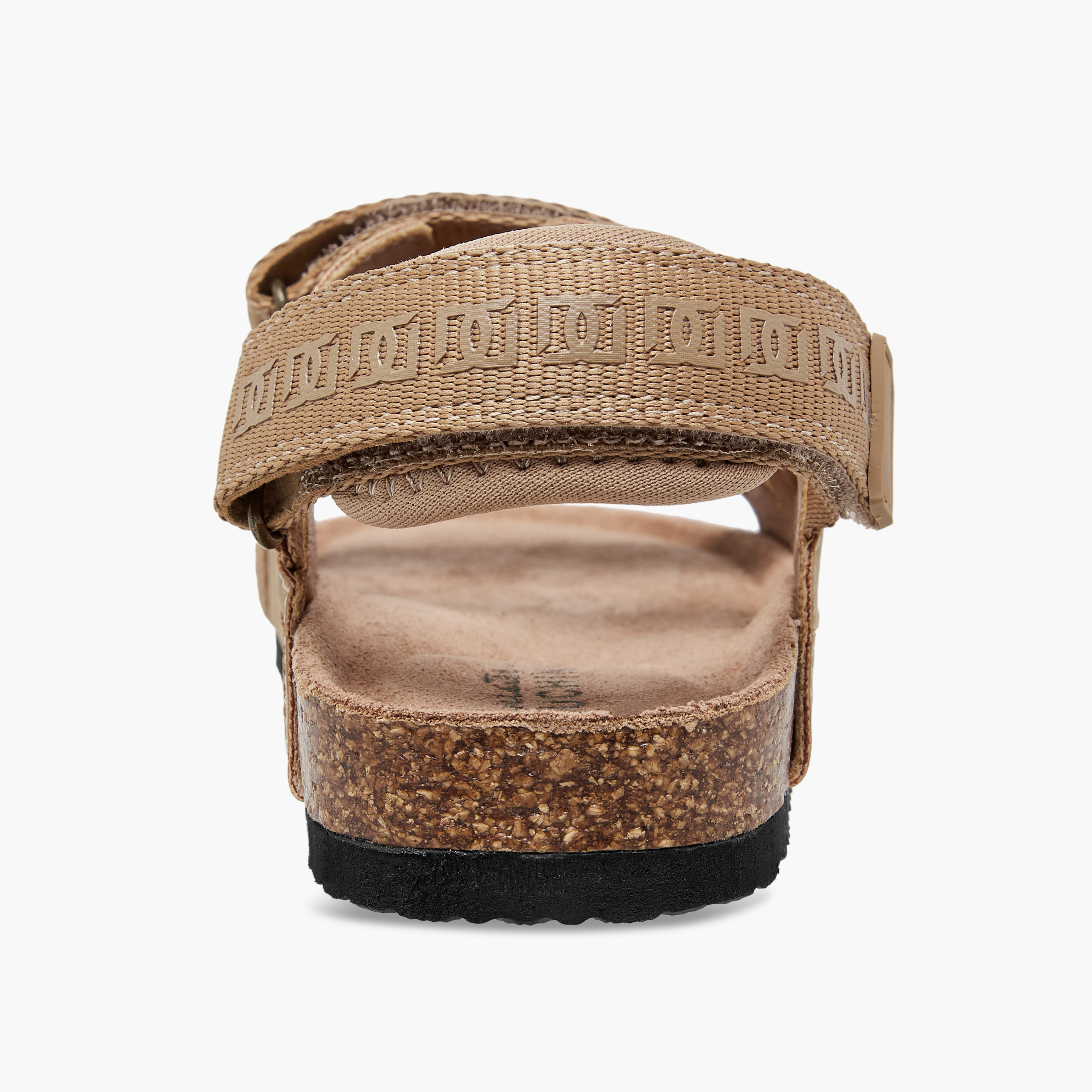 صندل بملمس مونوجرام بارز وشريط إغلاق لاصق من مستر دوتشيني-boys-shoes-sandals-image-4