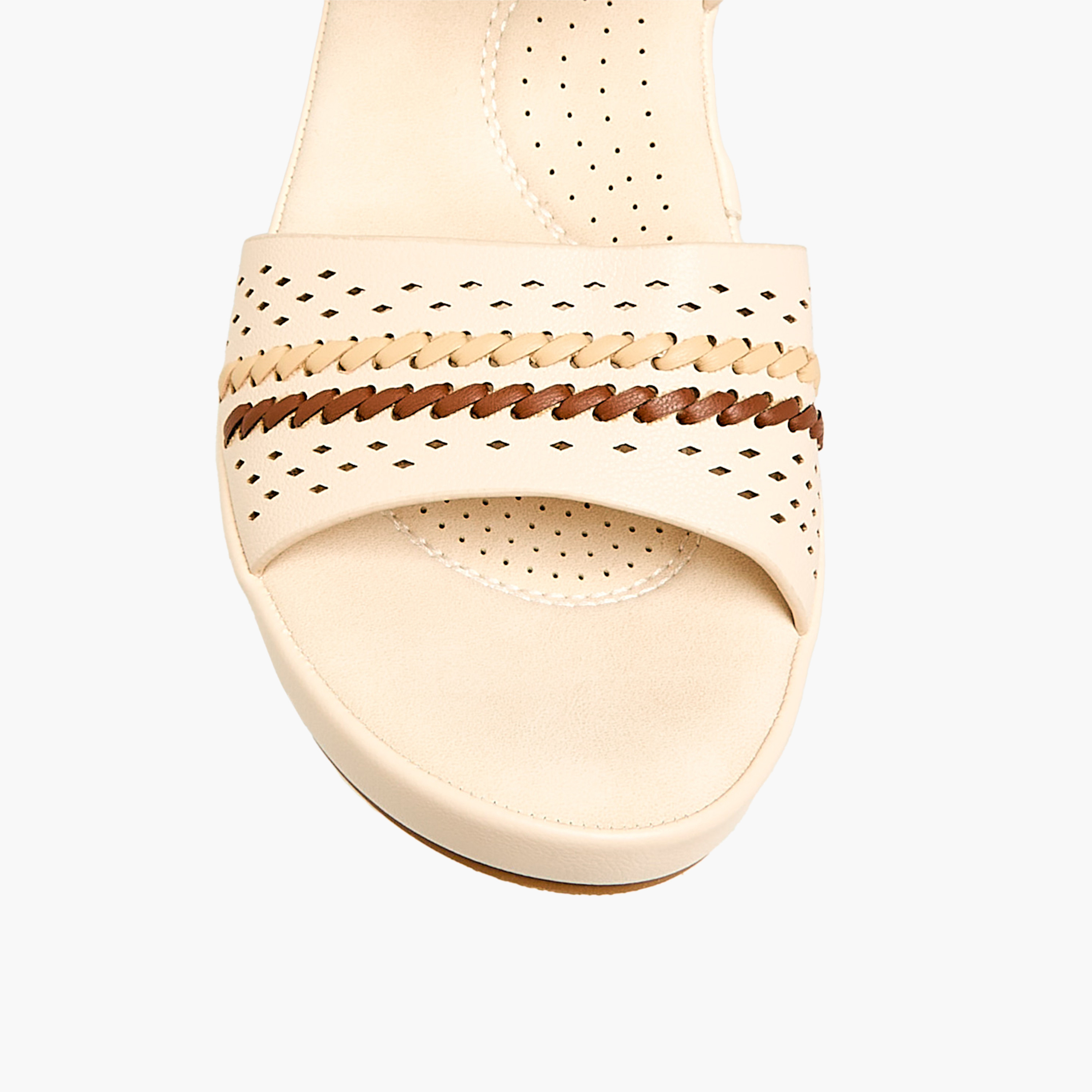 صندل بكعب ويدج وزخارف مفرغة للنساء من فلورا بيلا-women-shoes-sandals-heeled-image-3