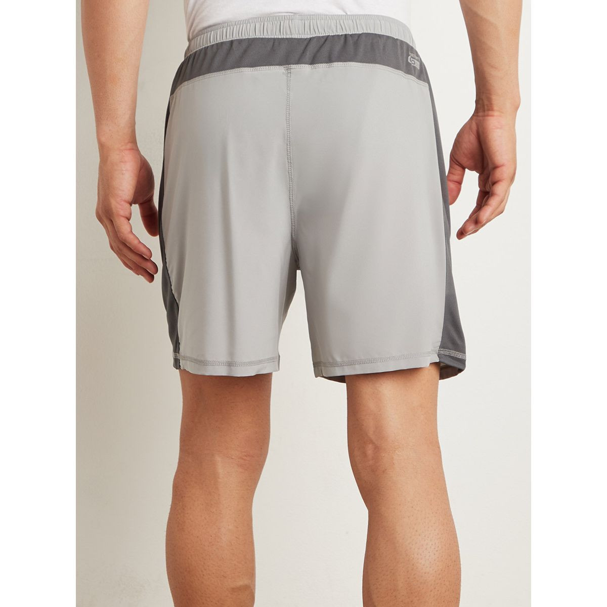 Skechers Contrast Panel Zip Pocket Detail Shorts with Inner Mesh Brief-sports-men-clothing-bottoms-image-5