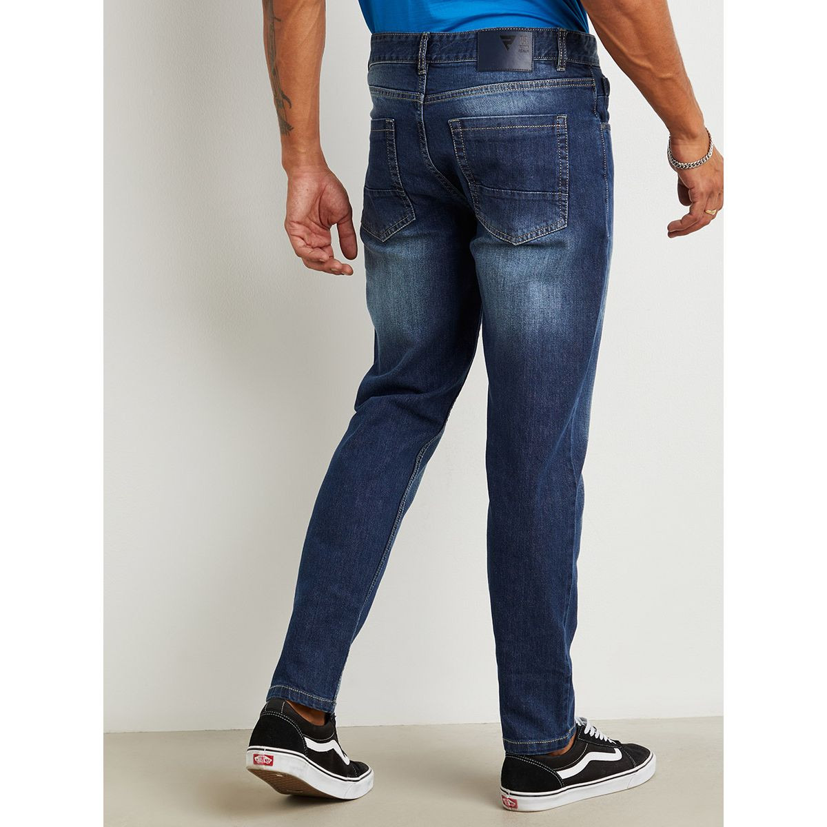 Washed Whiskers Detail Slim Fit Jeans with Belt Loops-men-clothing-bottoms-jeans-image-5
