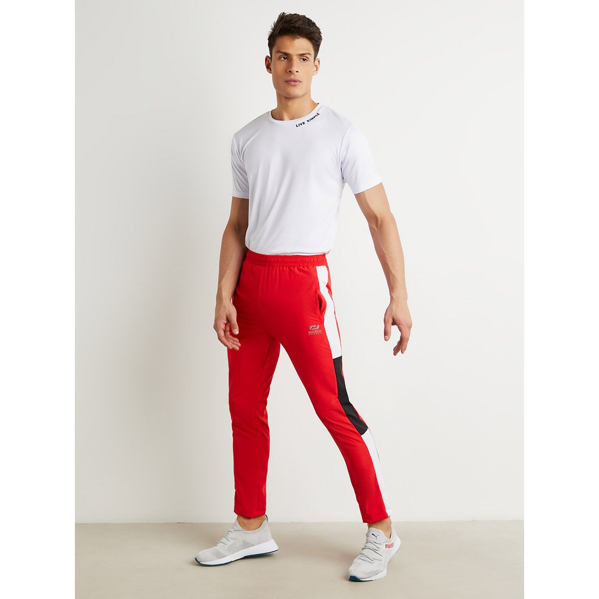 Styli Contrast Colorblock Panel Trackpant-men-clothing-sportswearandactivewear-bottoms-image-2