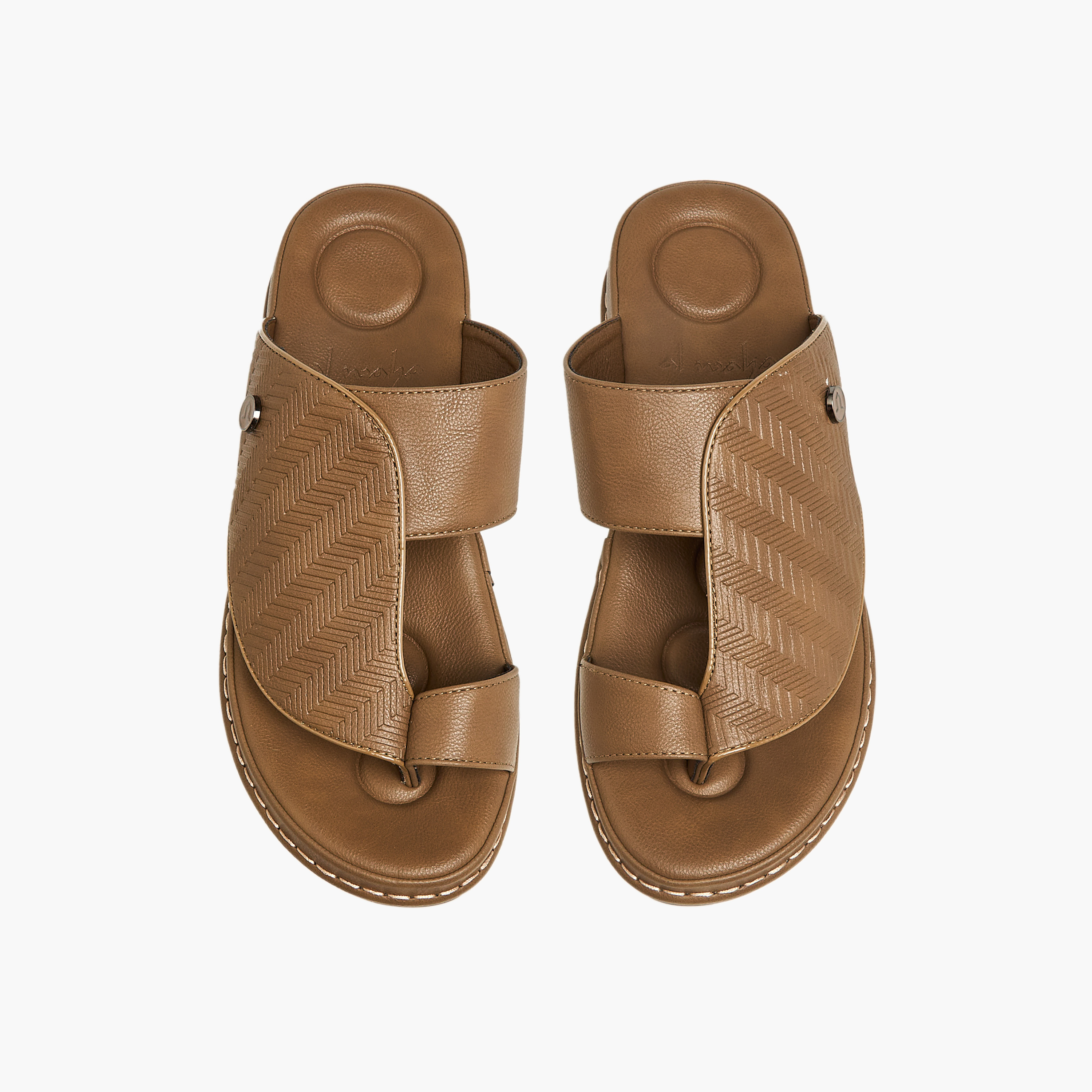 Al Waha Men Toe Loop Detail Arabic Sandals-men-shoes-sandals-image-1