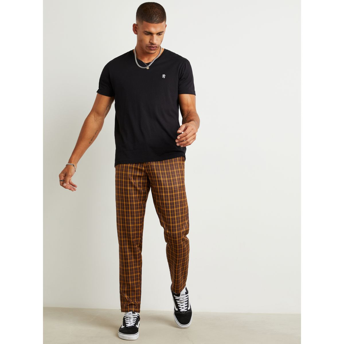 Styli Checked Smart Fit Trouser with Side Pocket-men-clothing-bottoms-trousersandchinos-trousers-image-2