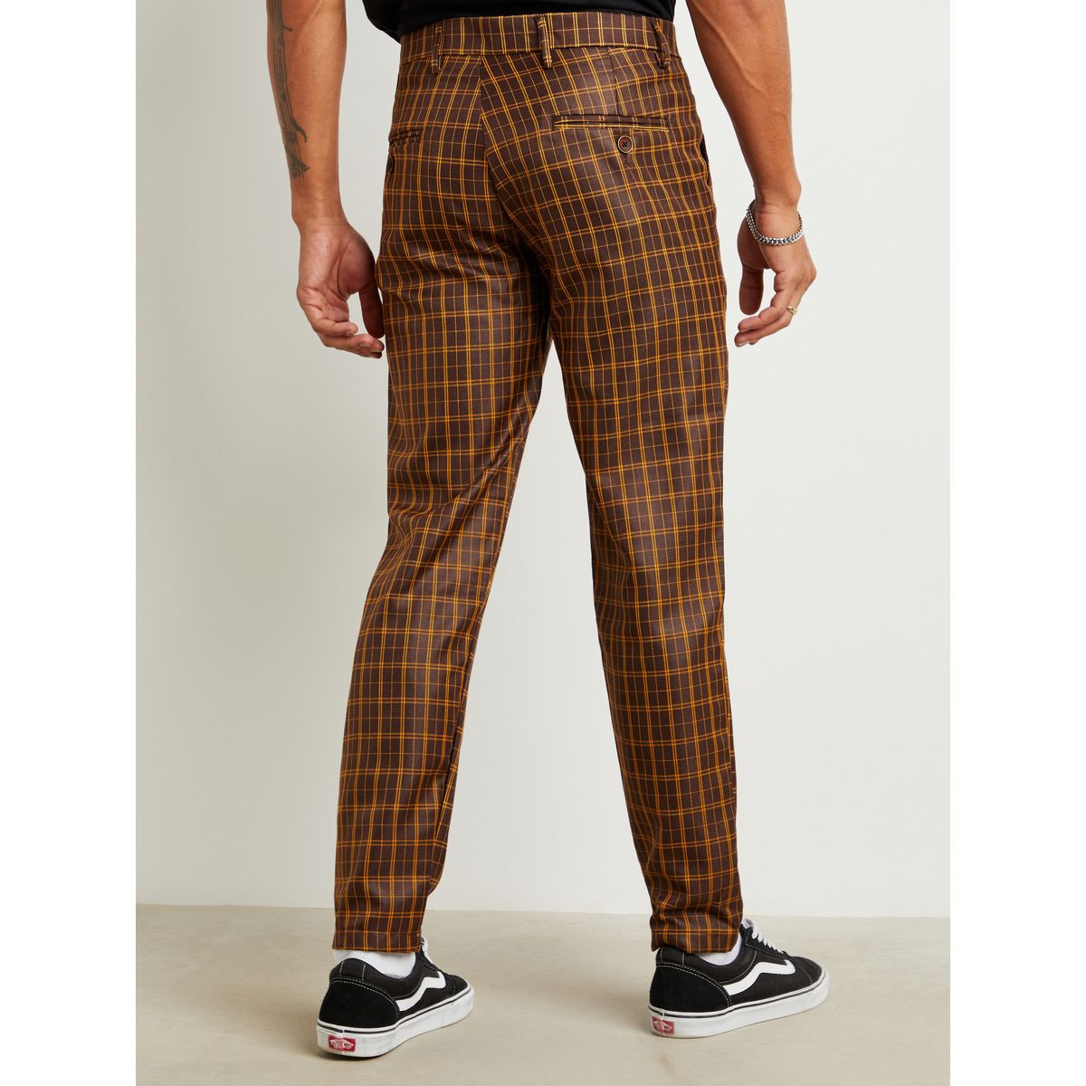 Styli Checked Smart Fit Trouser with Side Pocket-men-clothing-bottoms-trousersandchinos-trousers-image-3