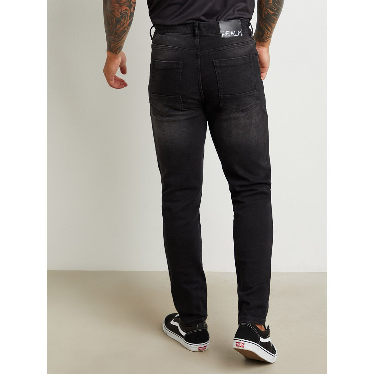 Styli Light Whisker Detail Slim Fit Jeans with Belt Loops-men-clothing-bottoms-jeans-image-4